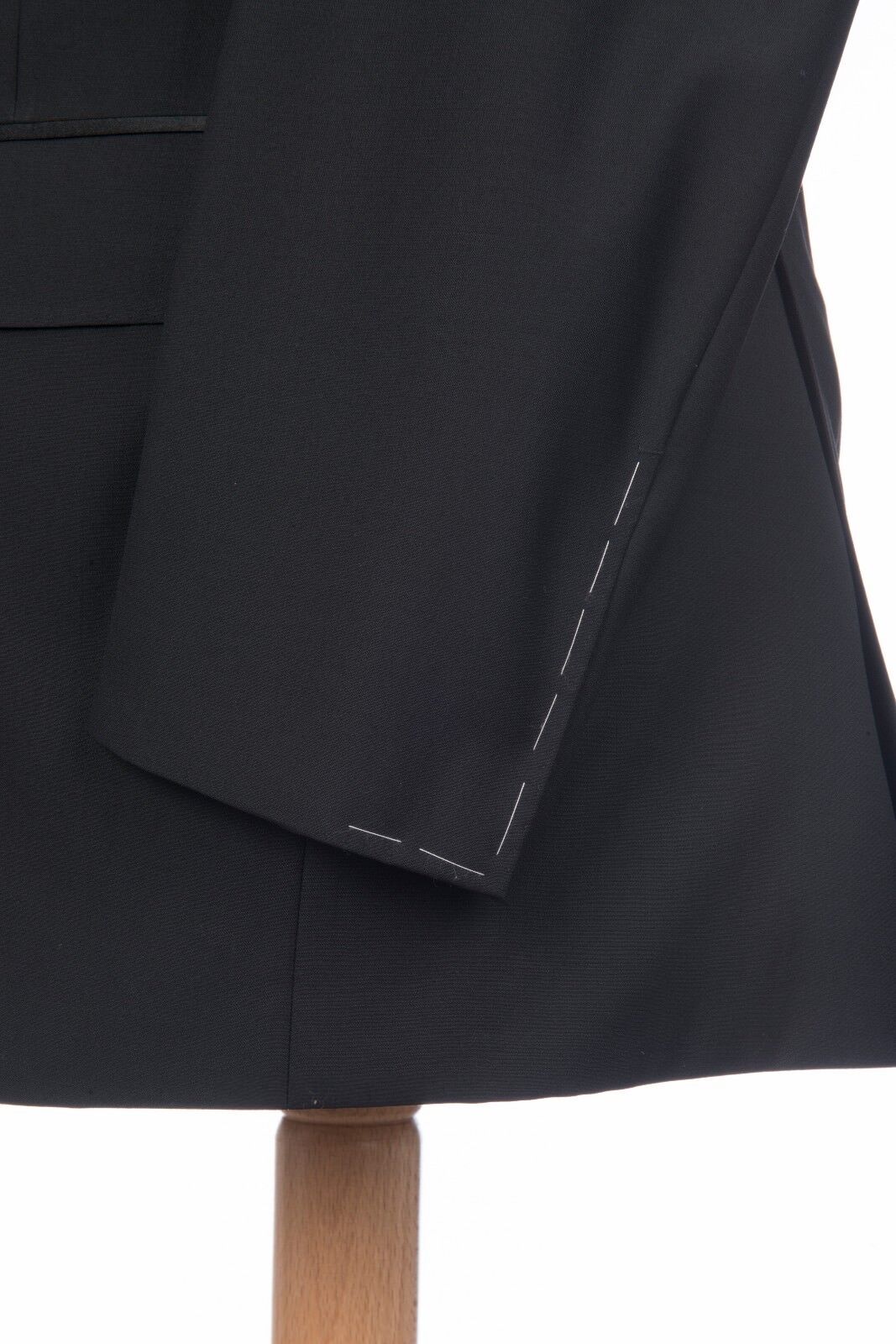 $2190 D'AVENZA Black Wool Dinner Jacket Tuxedo Hand-Sewn in Italy 40 US / 50 EU