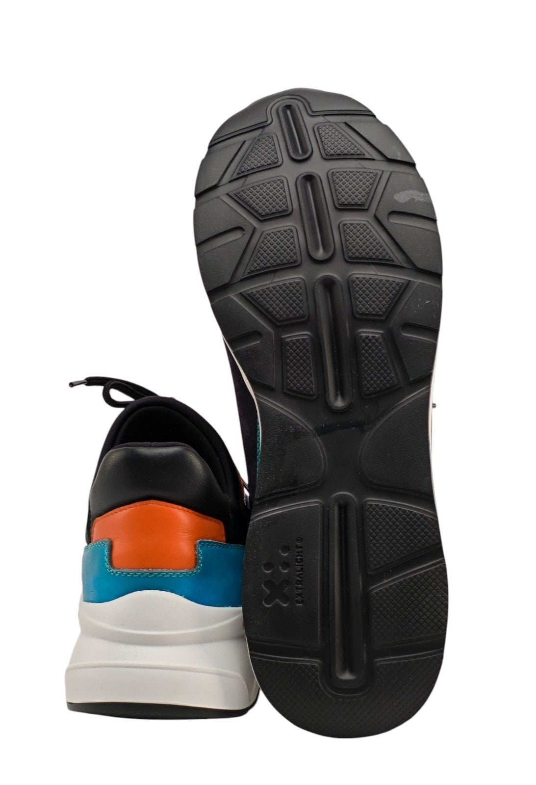 850$ TESTONI "Cagliari" Sneaker Shoes Suede + Calf Blue 8 UK / 9 US / 42 IT