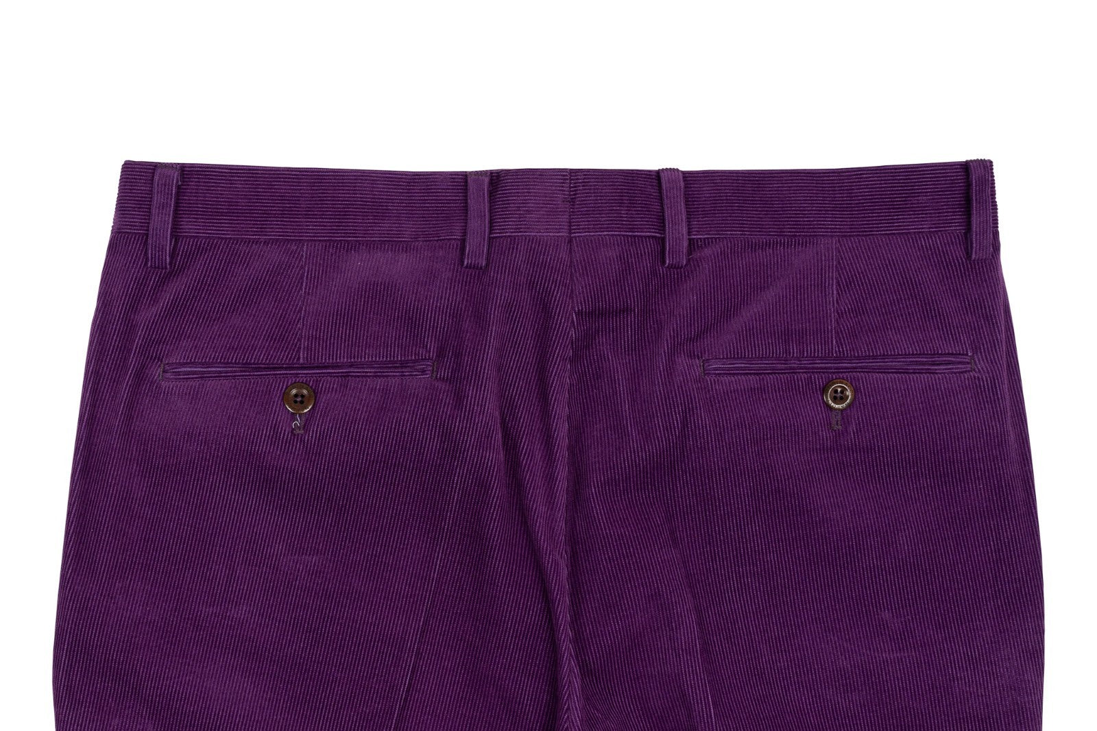 625$ RUBINACCI NAPOLI "Luca" Violet Cotton Corduroy Trouser Pant Made in Napoli