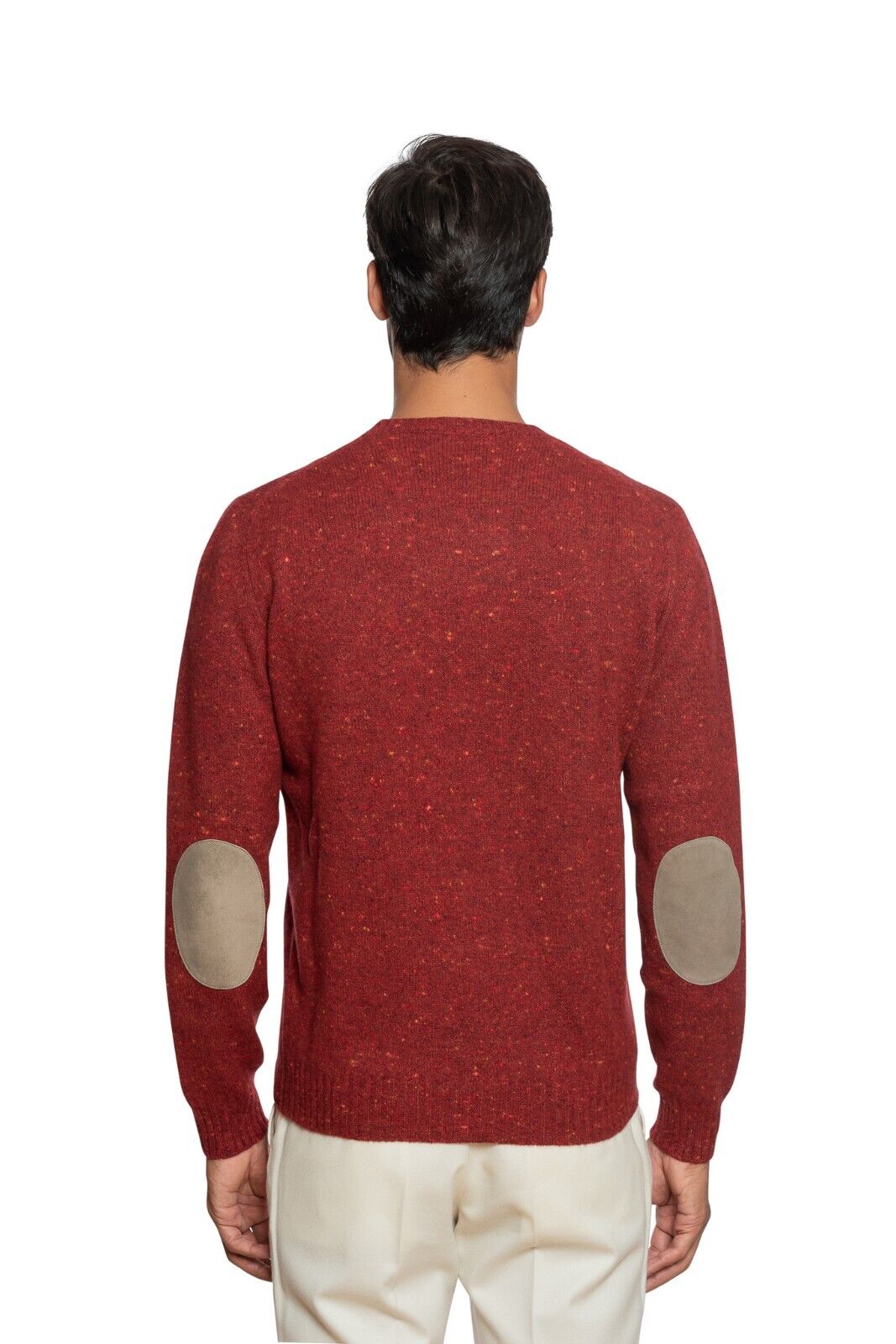 380$ DELLA CIANA CASHMERE Sweater  Lambswool / Cashmere / Leather  40 US / 50 EU