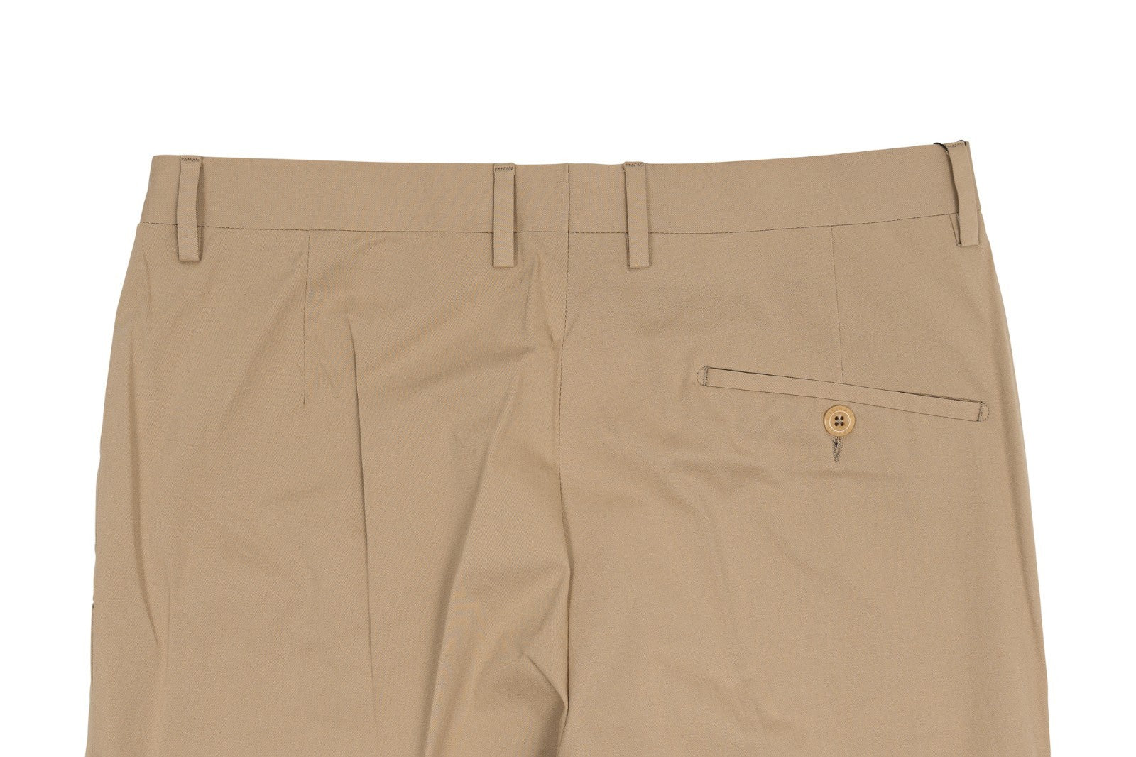 550$ RUBINACCI NAPOLI " Luca" Beige Cotton Chino Trouser Pant Made in Napoli