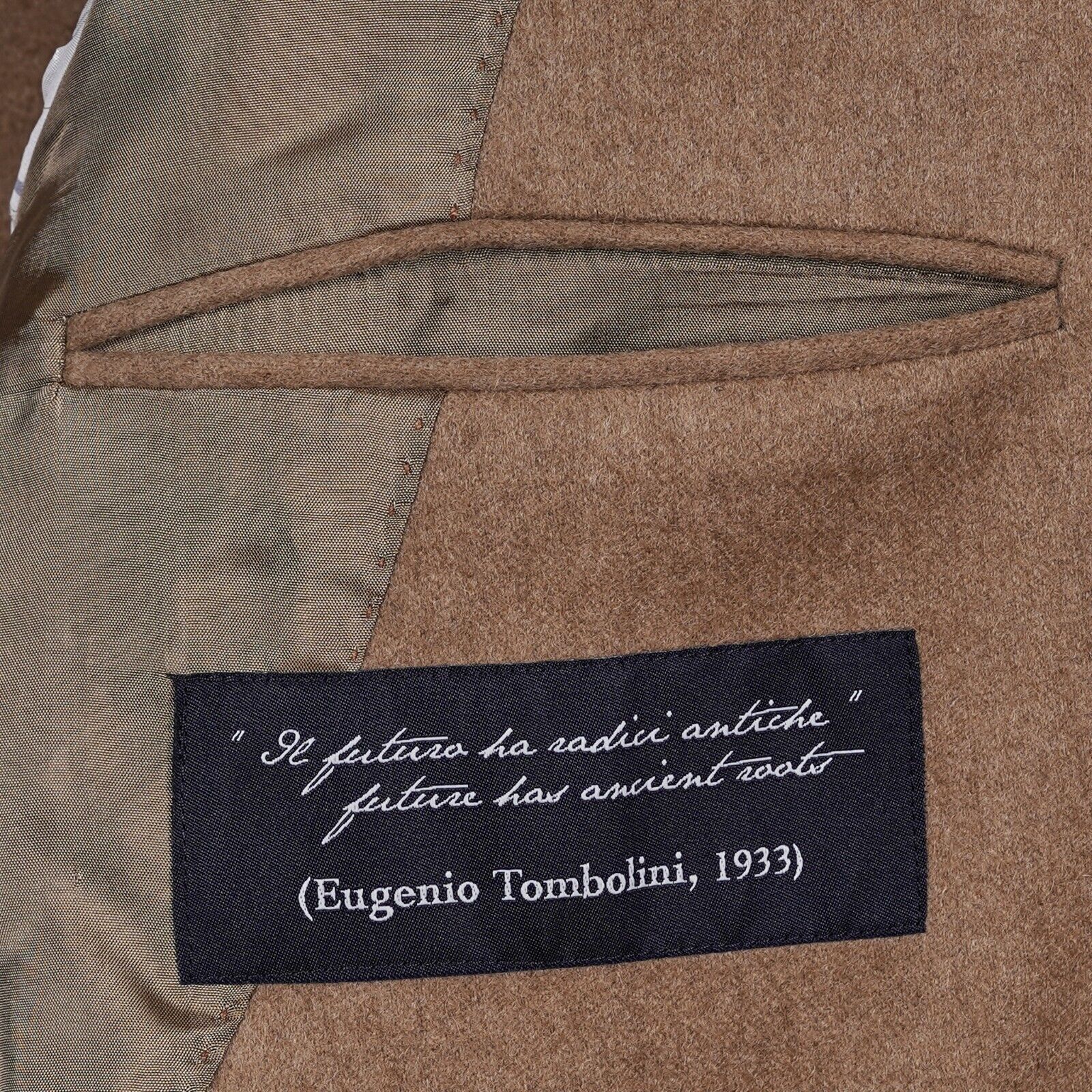 1800$ Luxury EUGENIO TOMBOLINI Sartorial Jacket 100% CAMEL HAIR Regular Fit