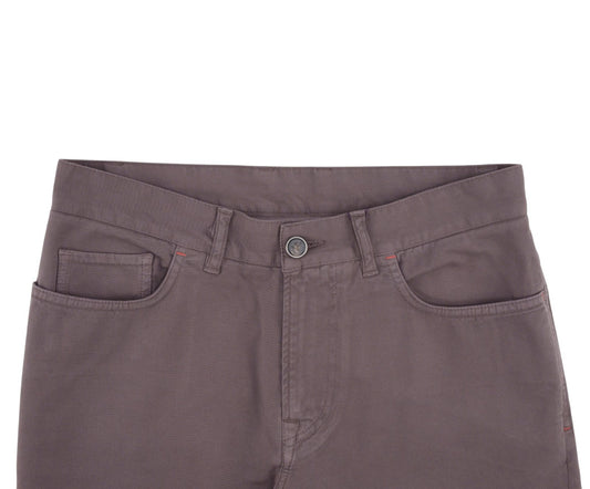 725$ ISAIA NAPOLI Plum 5 Pocket Jeans Trouse Denim Cotton Slim 32 US / 48 EU