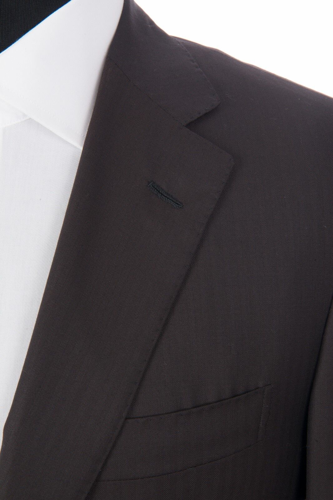 $2345 D'AVENZA Dark Brown Wool Jacket Blazer Hand-Sewn in Italy 40 US / 50 EU