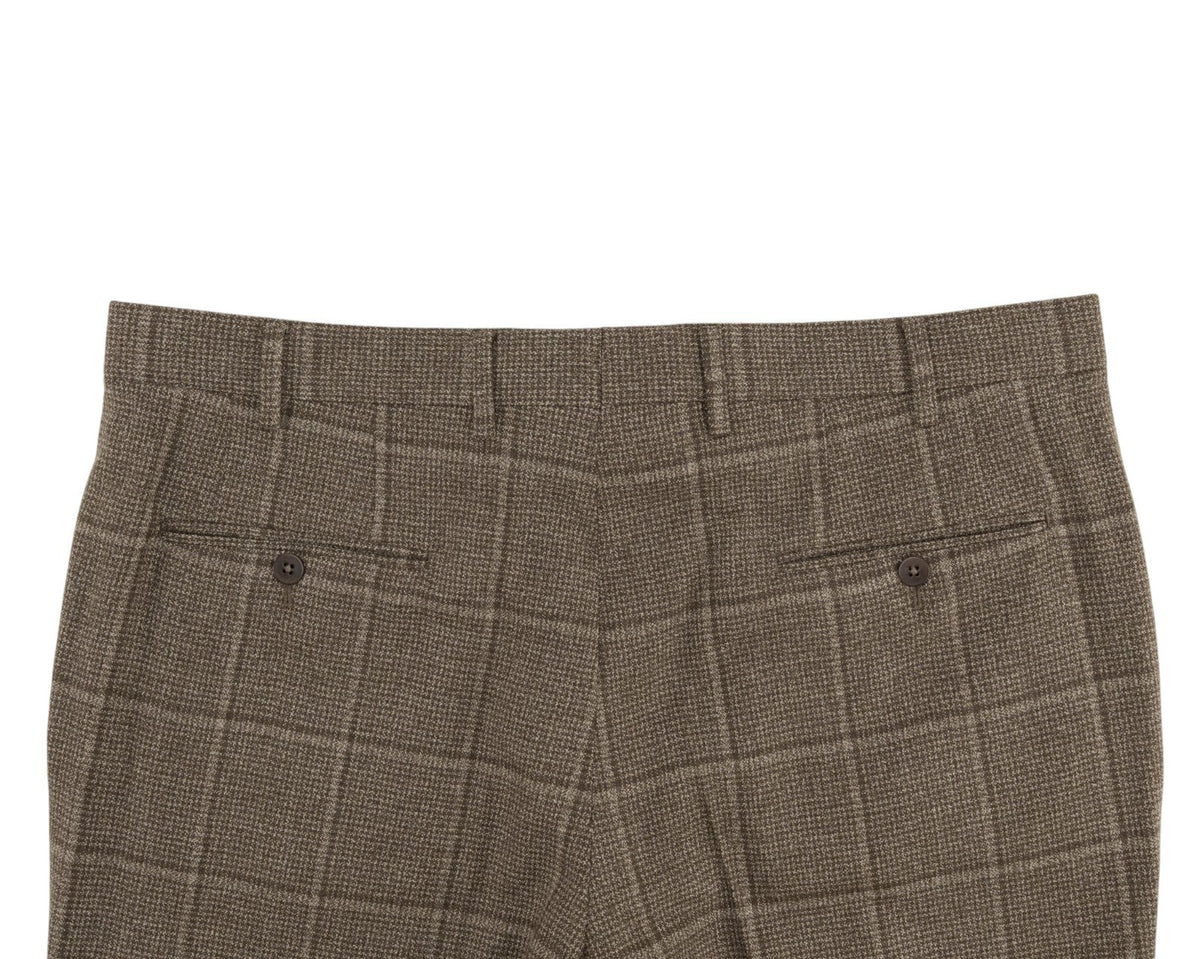 $6850 ISAIA NAPOLI "Marechiaro" Beige Suit Hand-Sewn Black Sheep Wool