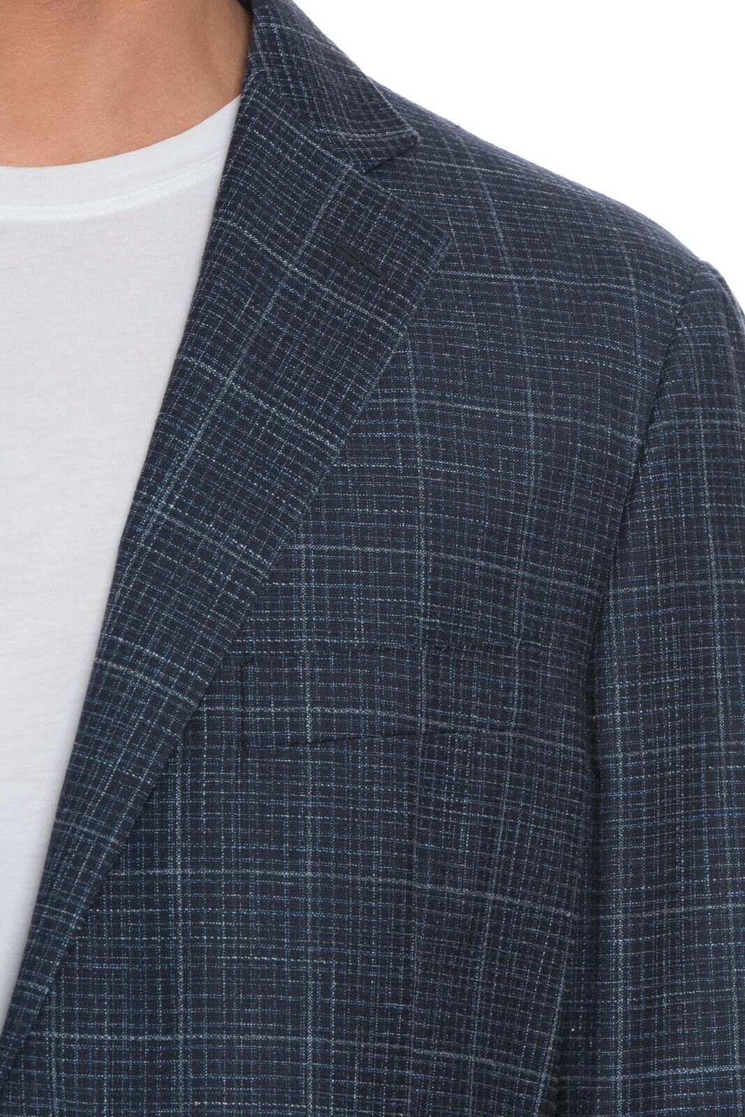 $2200 BELVEST Jacket Blue Wool Cotton Linen 44 US / 54 EU Drop 7R JACKETINTHEBOX