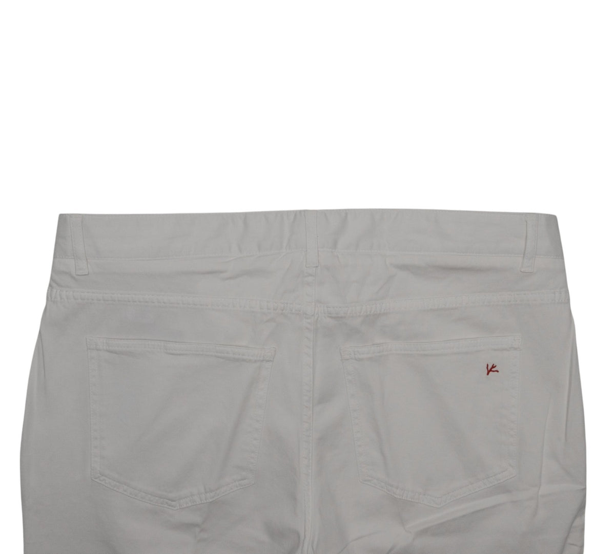 850$ ISAIA NAPOLI White Chino Pant Cotton Cashmere Tapered Fit 38 US / 54 EU