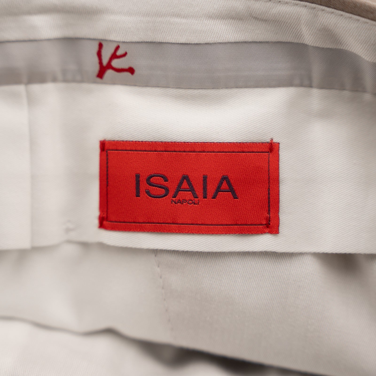1550$ ISAIA Hand-Sewn Tapered Dress Pant Fine Wool Solid Beige 30 US / 46 EU 8R