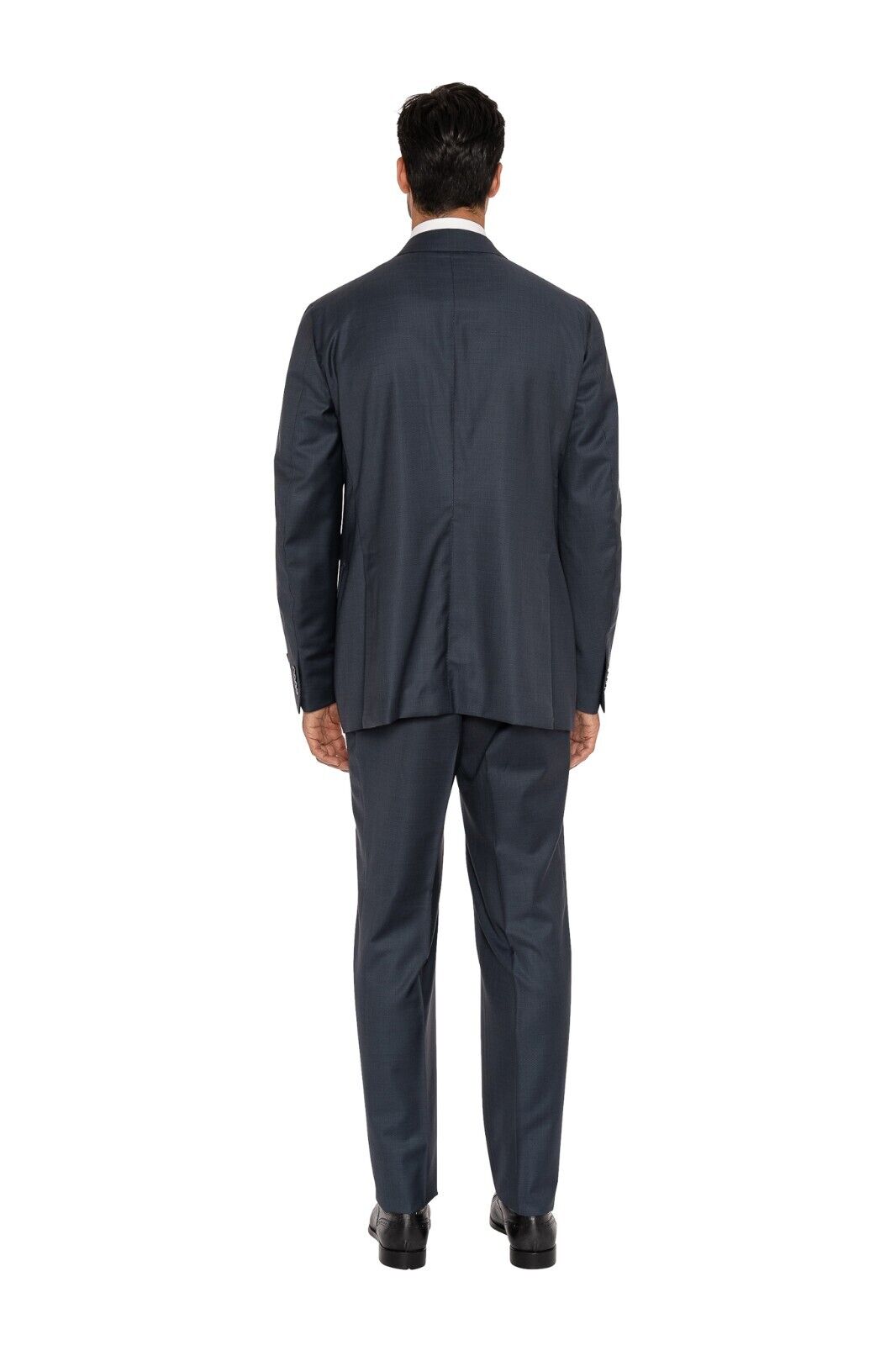$5600 ISAIA NAPOLI Blue Hand-Sewn Solid Suit Fine Wool 44 US / 54 EU 7R