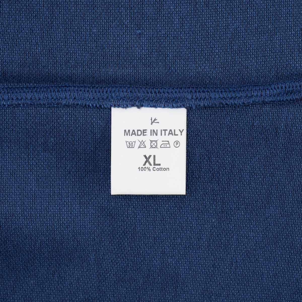 575$ ISAIA NAPOLI Blue Navy Polo Short Sleeve Cotton Size XL - Made in Italy