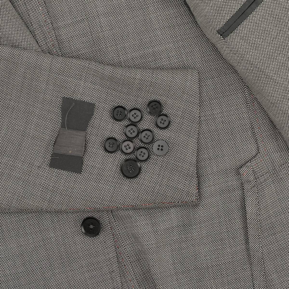 $6850 ISAIA NAPOLI "Capri" Gray Suit Hand-Sewn Fine Wool Grisaglia