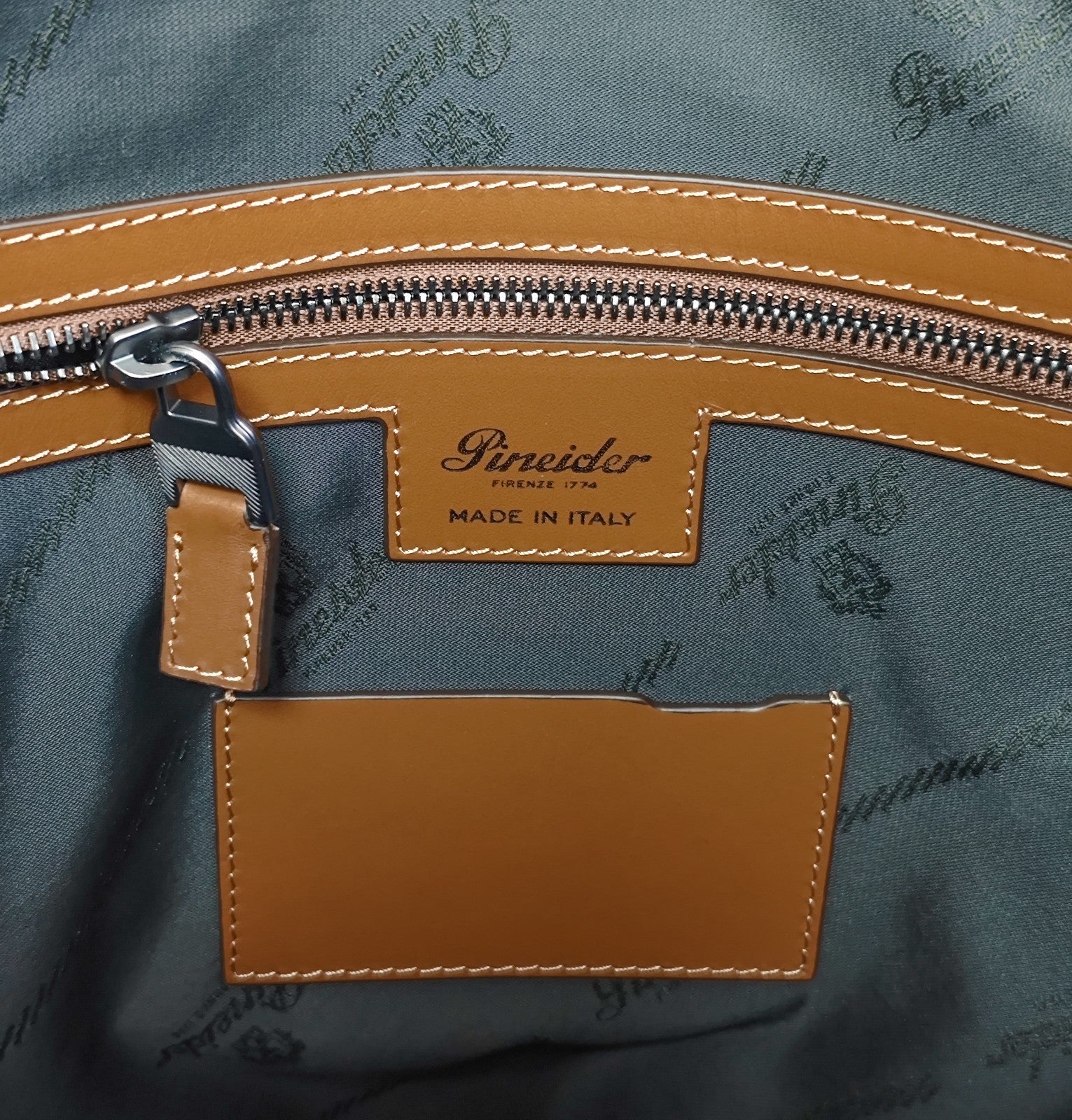 1420$ PINEIDER FIRENZE 1774 Handbag Tote Bag Work Nubuk Calf Sand