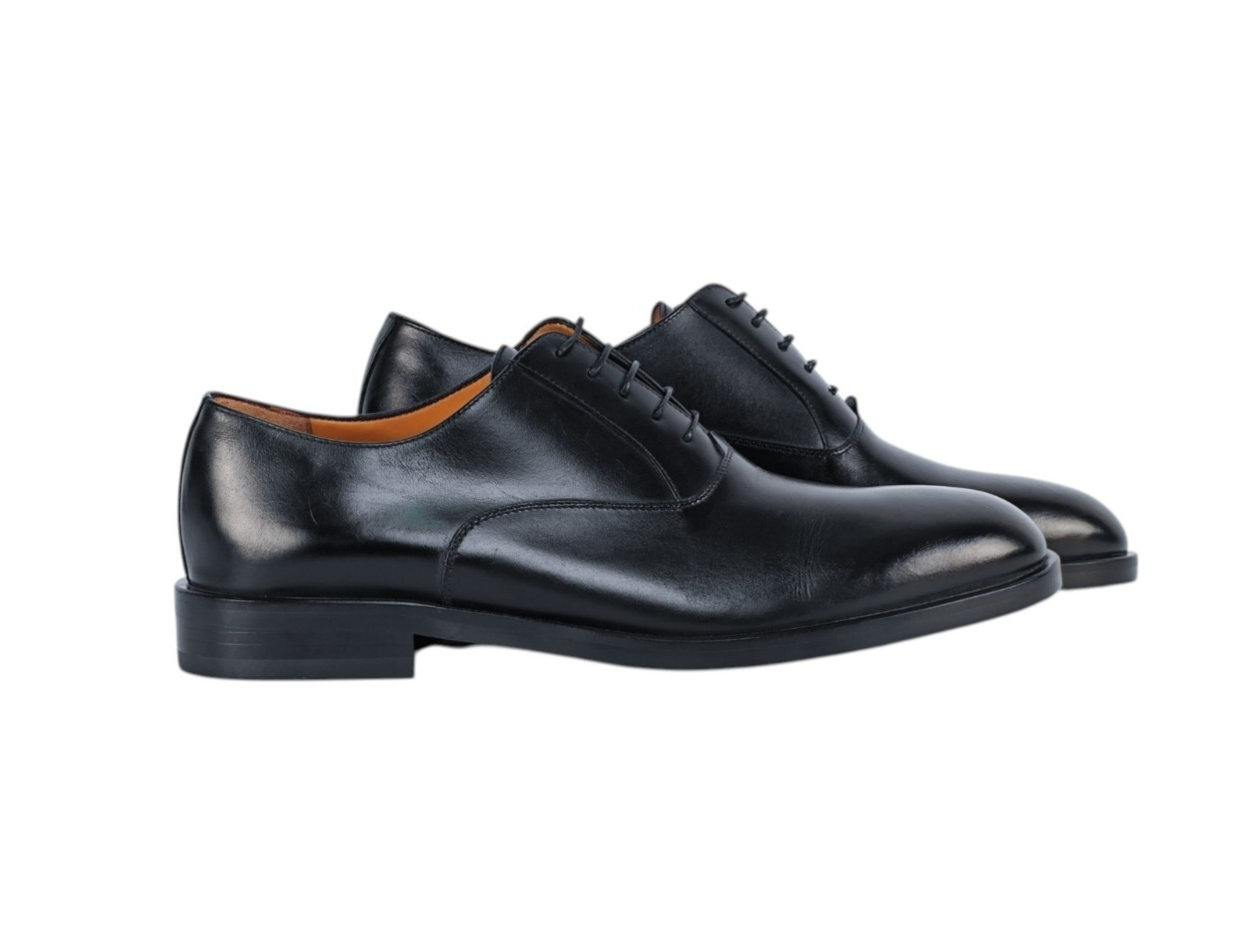 950$ TESTONI Bologna 1929 Oxford Shoes Lux Calf Blue Midnight 8 UK / 9 US 42 IT
