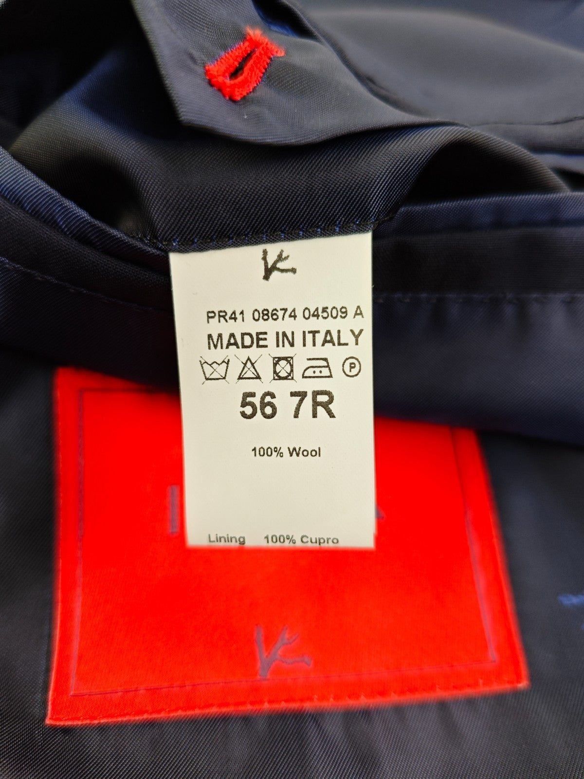 $6500 ISAIA NAPOLI "Comfort" Blue Navy Hand-Sewn Suit Wool 46 US / 56 EU 7R