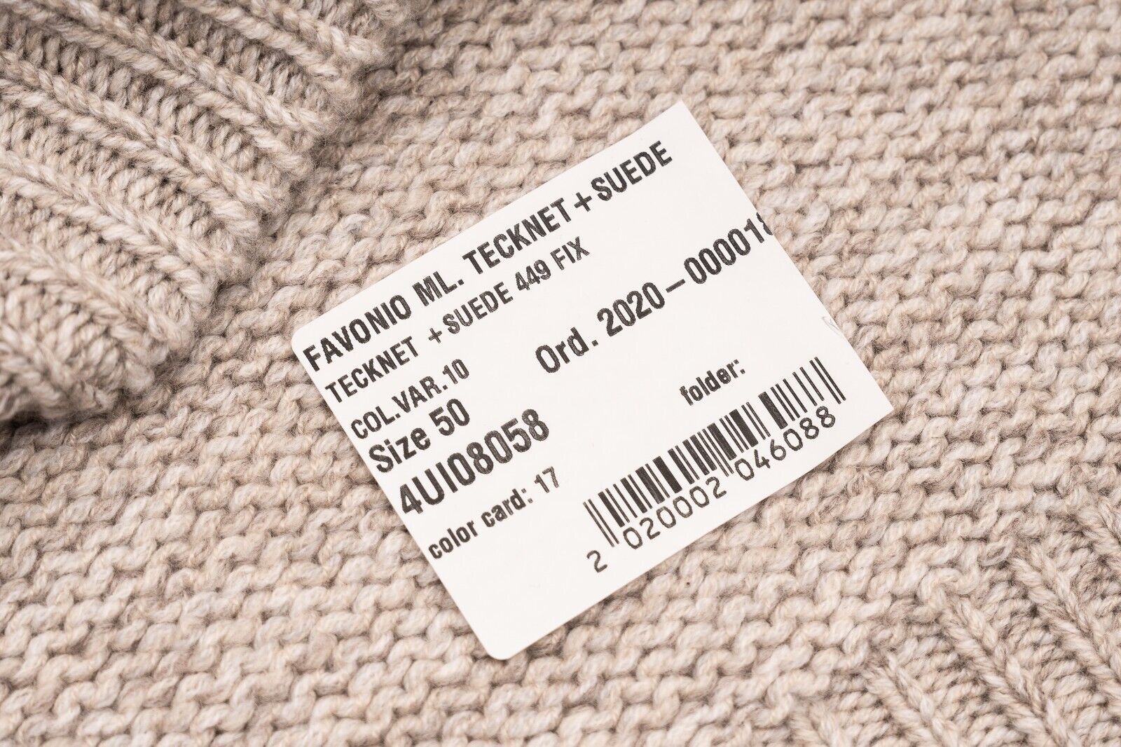 $1800 FEDELI "Favonio" Beige Cardigan Half Zip 100% Cashmere + Suede 40 US 50 EU