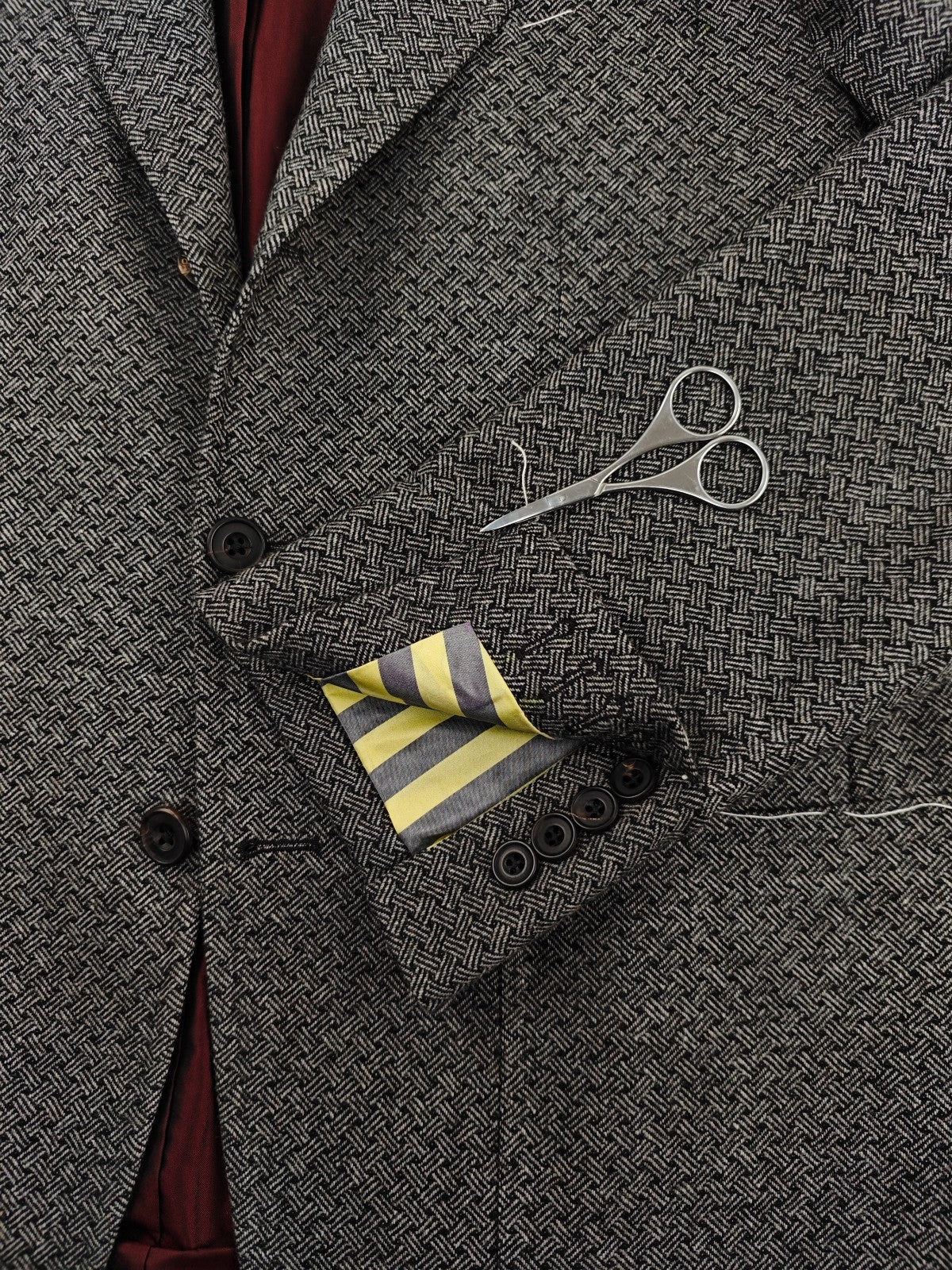 $2200 RUBINACCI NAPOLI Gray Jacket Blazer 100% Soft Cashmere Handmade in Napoli