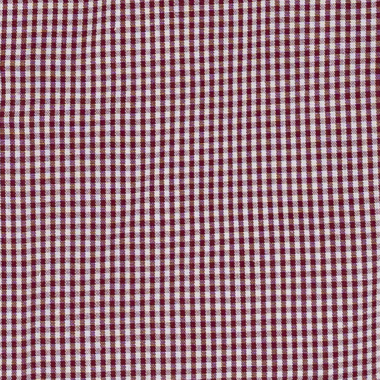 670$ RUBINACCI NAPOLI Wall Street White / Burgundy Hand-Sewn Point Shirt Cotton