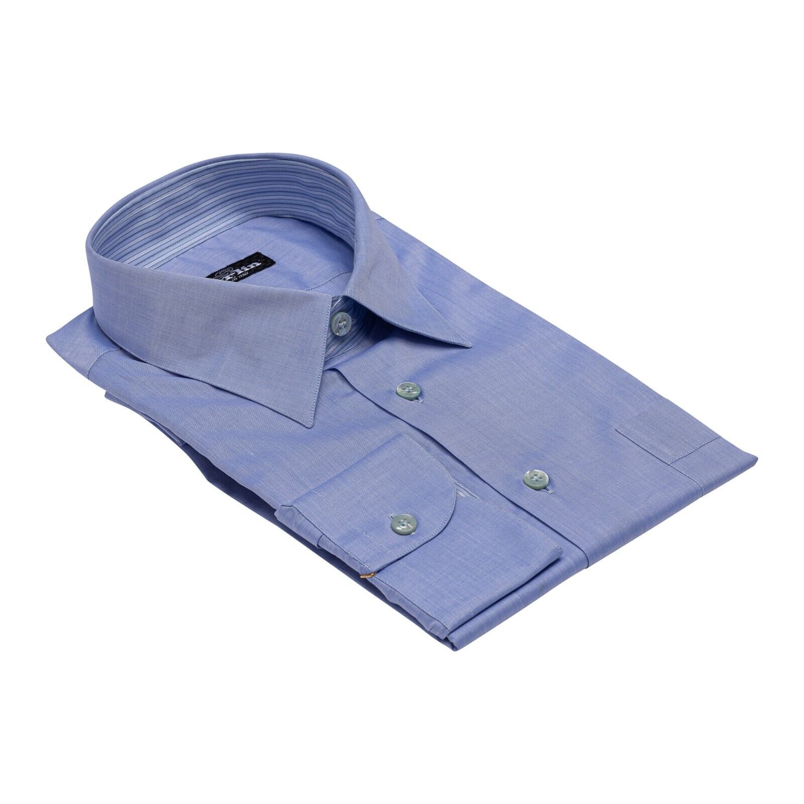 690$ LUXURY GERLIN Shirt Blue ALUMO Cotton 16 - 41 1R BIJAN