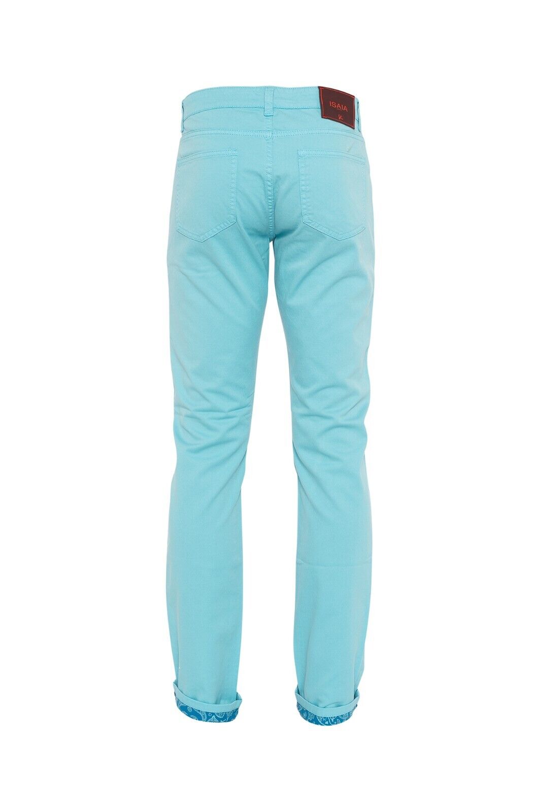 690$ ISAIA NAPOLI Tiffany 5 Pockets Slim Straight Denim Jeans Pant Cotton