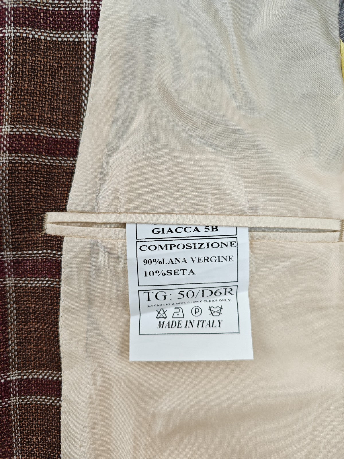 $1940 RUBINACCI NAPOLI Brown Sahariana Guru Jacket Wool / Silk 40 US / 50 EU