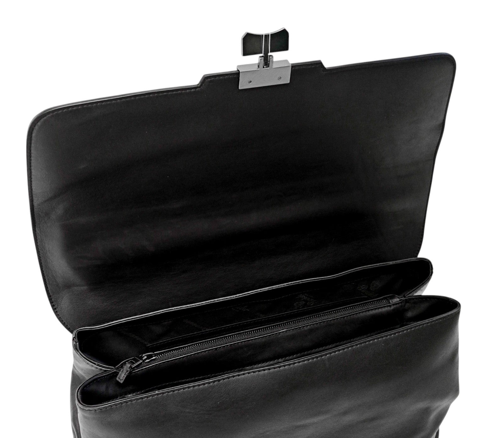 1220$ PINEIDER FIRENZE 1774 "Metro Smooth" Calf Briefcase Work Doctor Bag Black