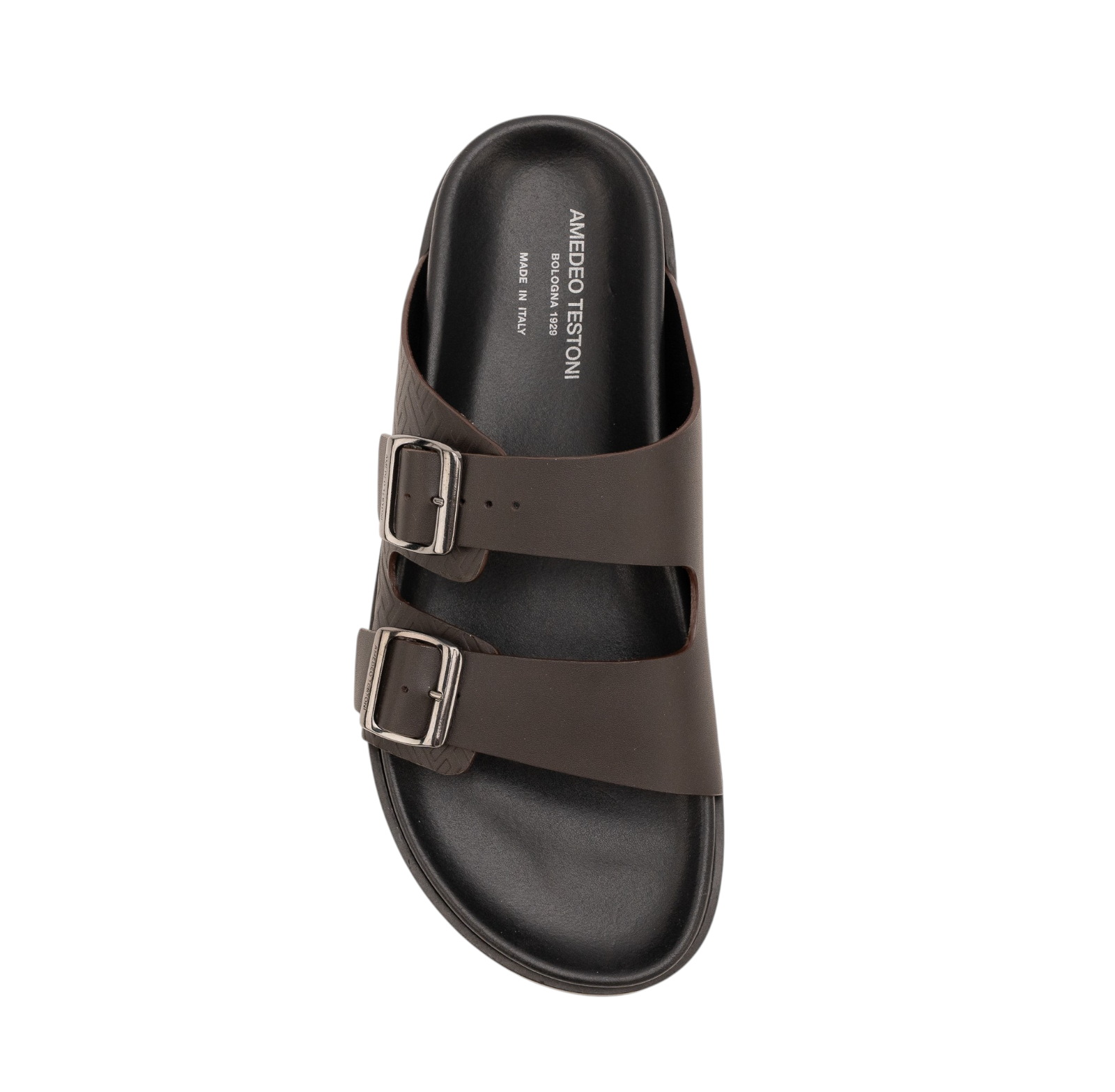 550$ TESTONI Filicudi Sandal Lux Calf + Interlocking Cigar 10 UK - 11 US - 44 IT