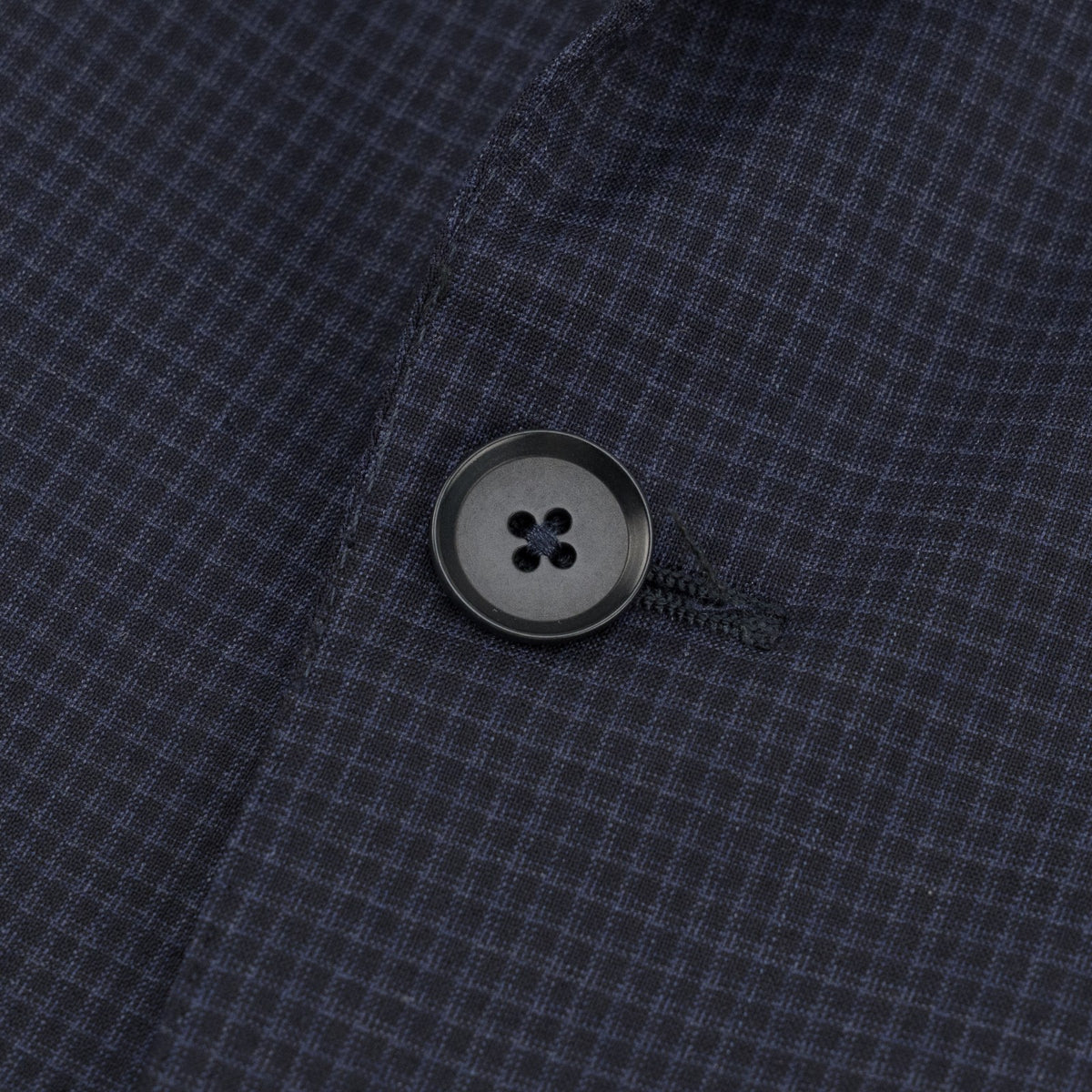 $6700 ISAIA "Gregorio" Dark Blue Suit Checks Fine Wool / Silk 38 US / 48 EU 7R