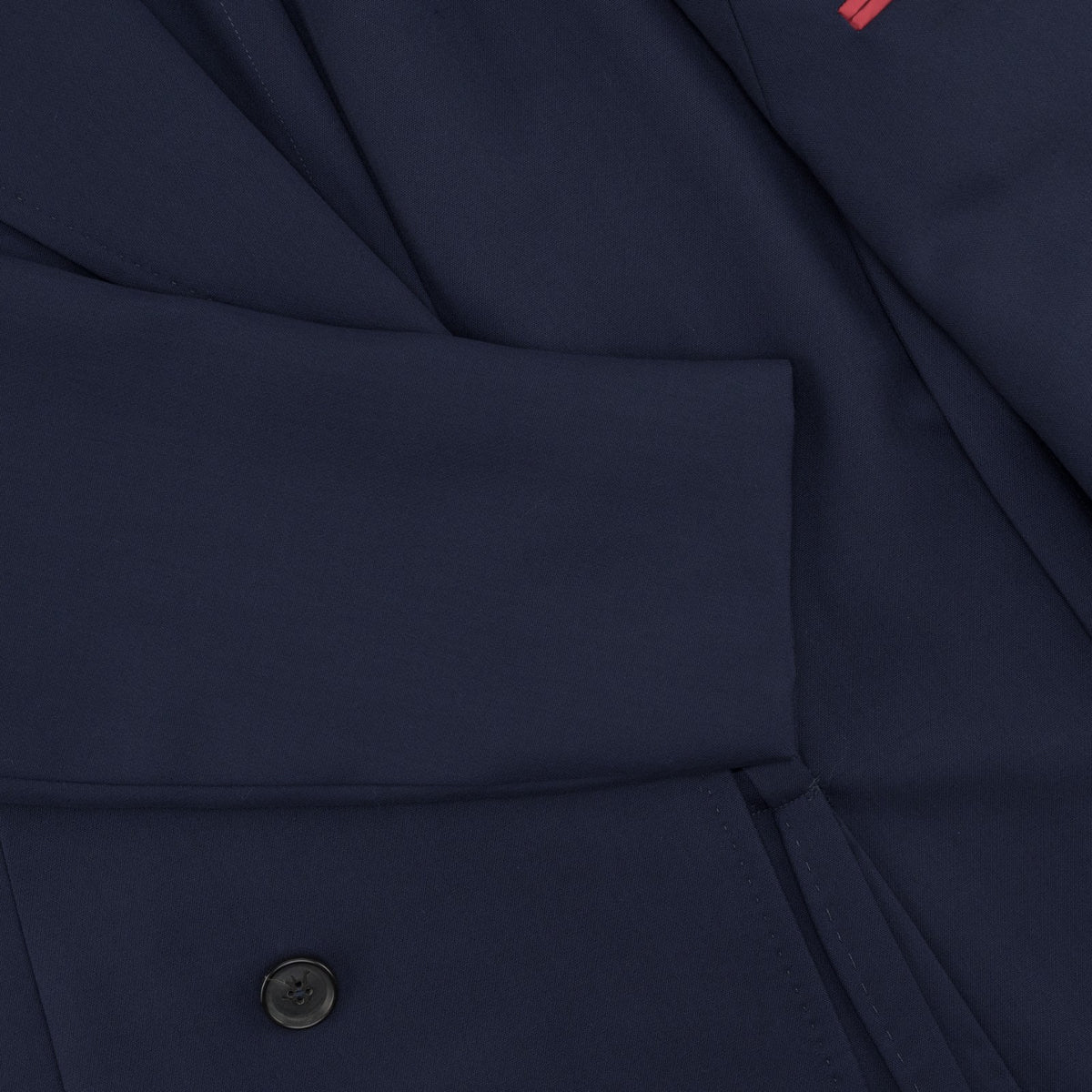 7100$ ISAIA "Portofino" Blue Navy Double Breasted Overcoat Coat Wool 38 US 48 IT