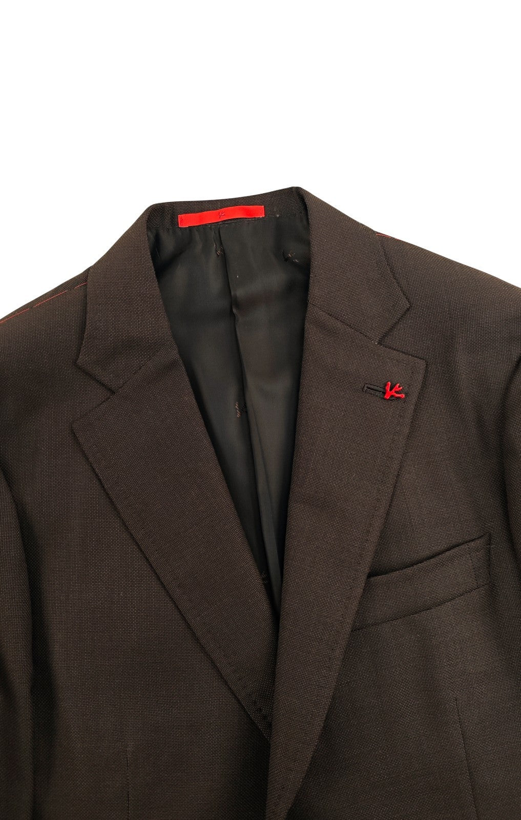 $4850 ISAIA NAPOLI Dark Brown Hand-Sewn Sport Coat Wool 40 US / 50 EU 8R