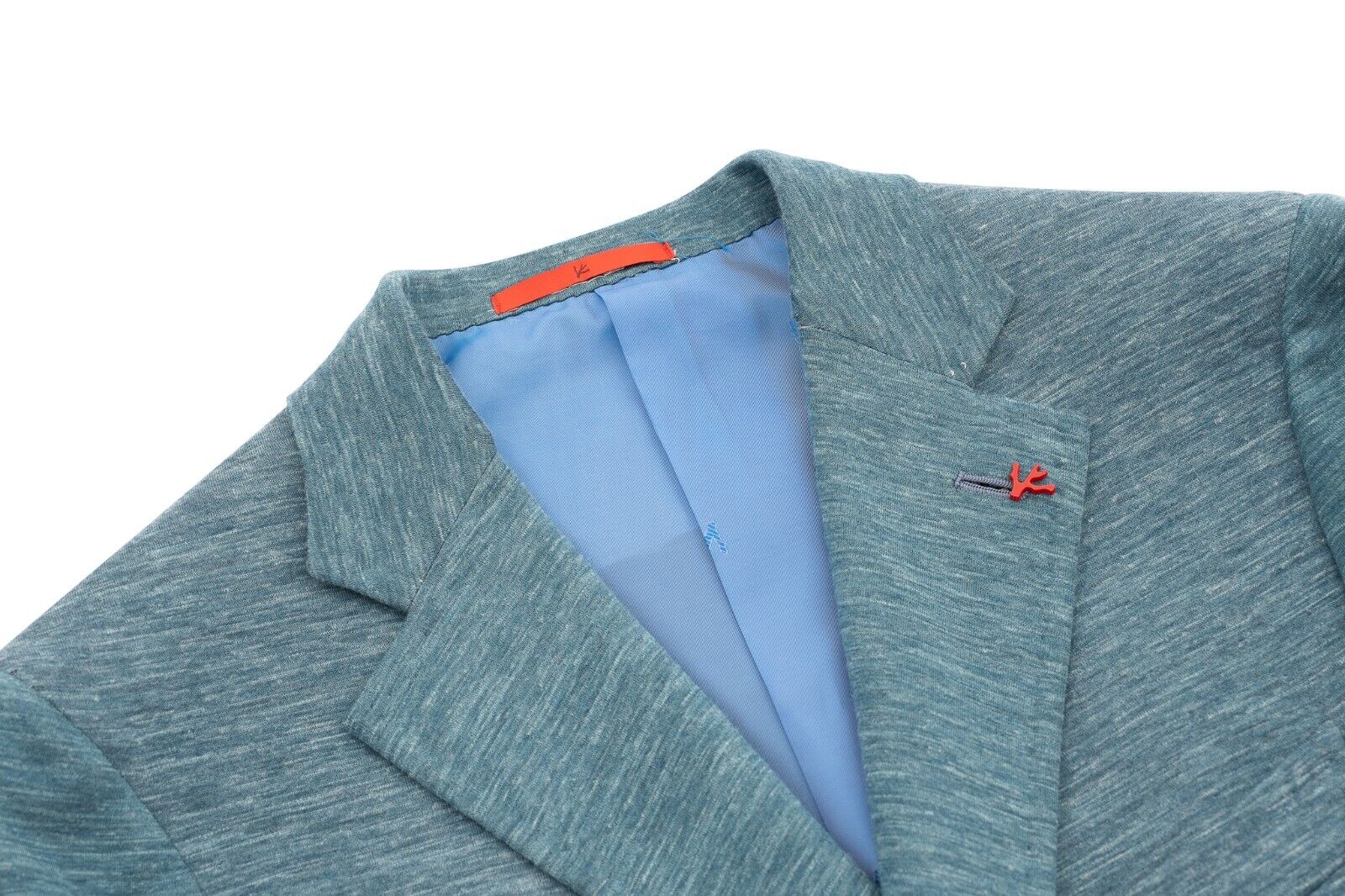 $4600 ISAIA Tiffany Green Jacket Sport Jersey Wool Silk Linen 36 US 46 EU 8R