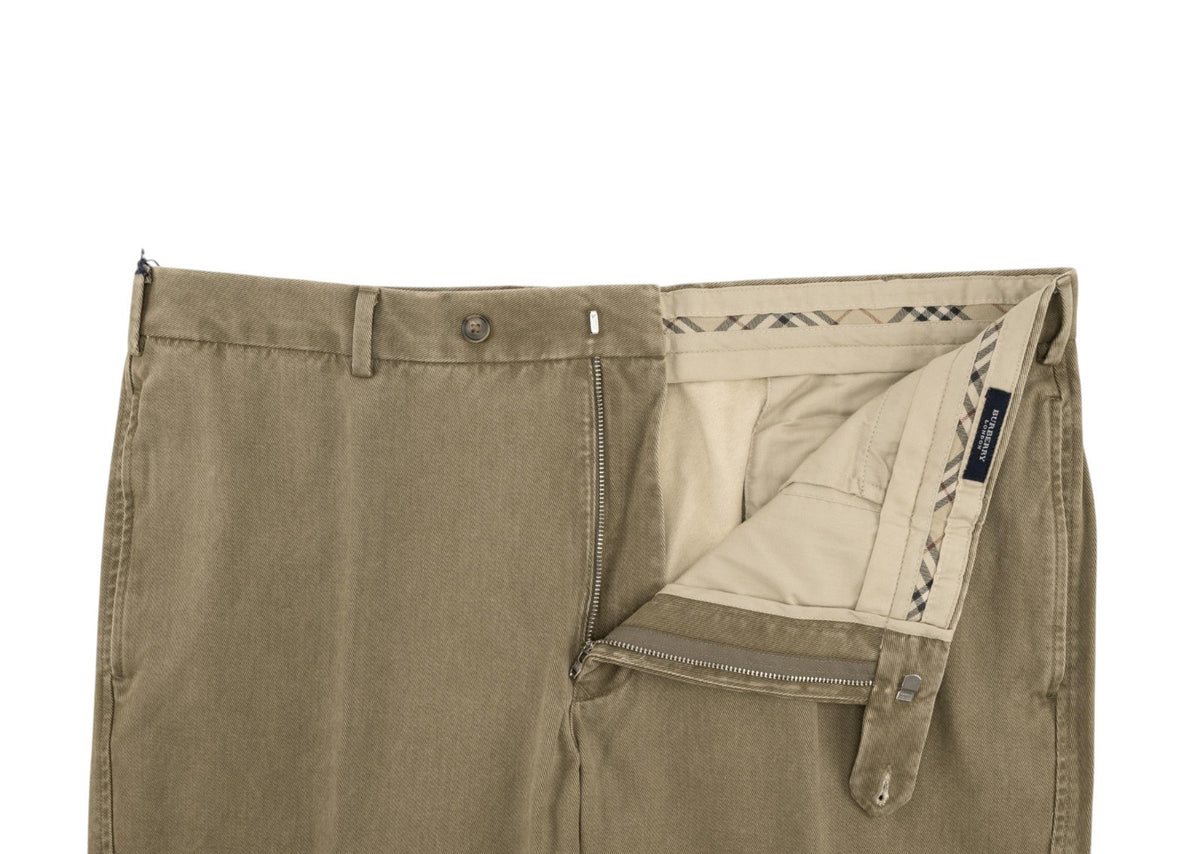 700$ BURBERRY Olive Green Jeans Denim Pant Cotton Pant Relaxed Fit 42 US / 58 EU
