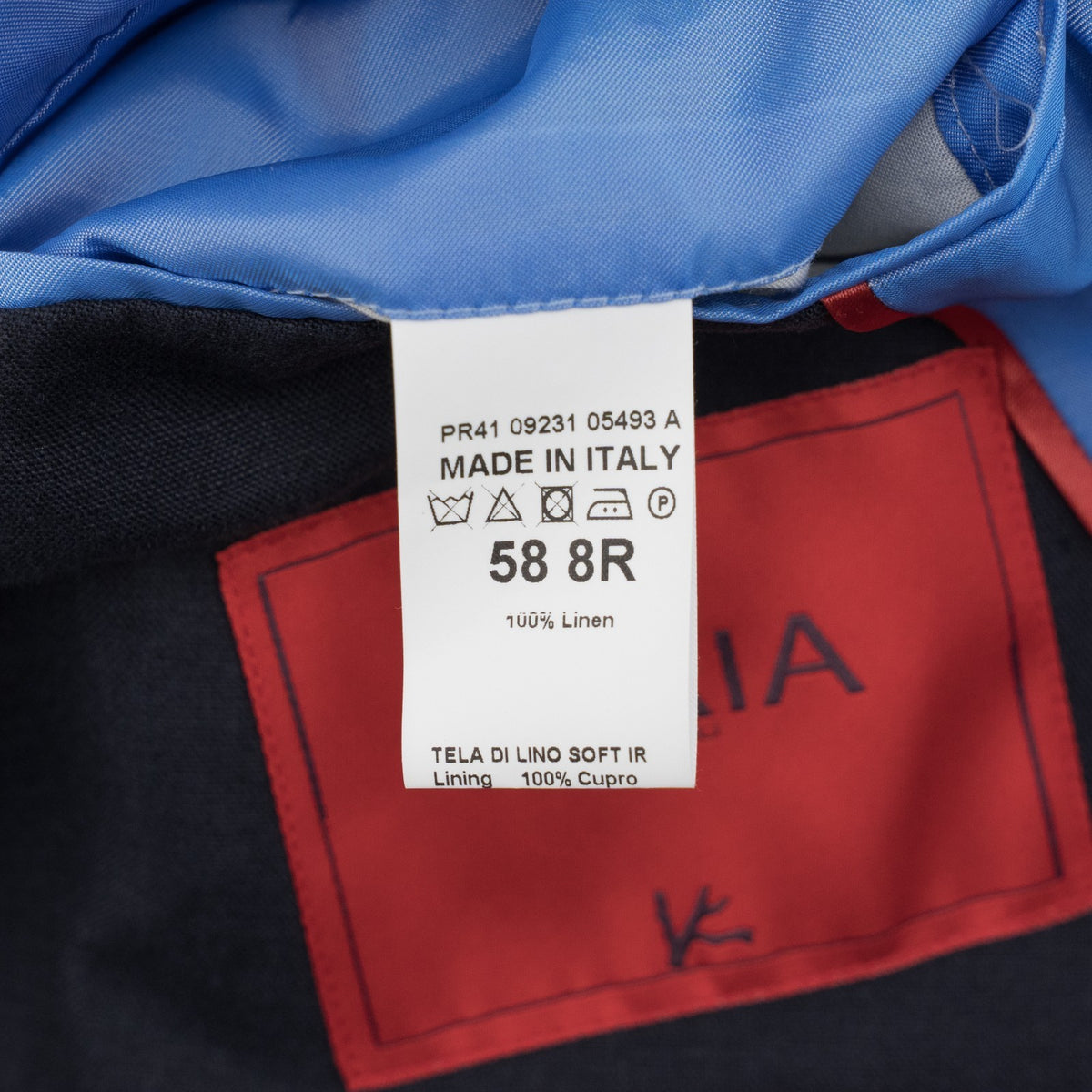 $5690 ISAIA "Capri" Dark Blue Jacket Sport Coat 100% Linen 48 US / 58 EU 8R