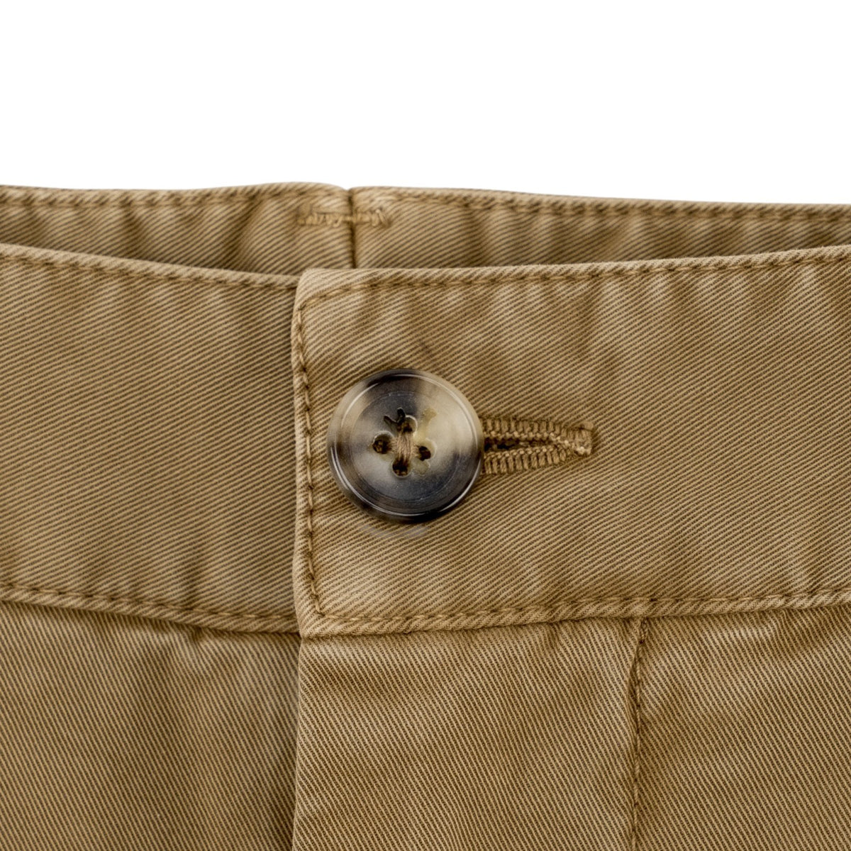 720$ ISAIA NAPOLI Dark Beige Chino Pant Cotton Regular Fit 38 US / 54 EU