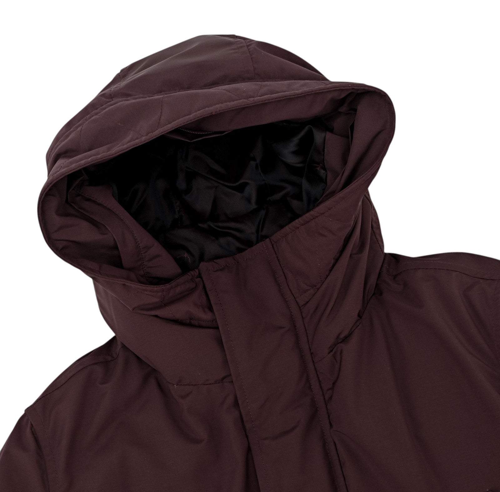6590$ ISAIA Burgundy Puffer Coat Jacket Techno Wool - Goose Down 38 US / 48 EU