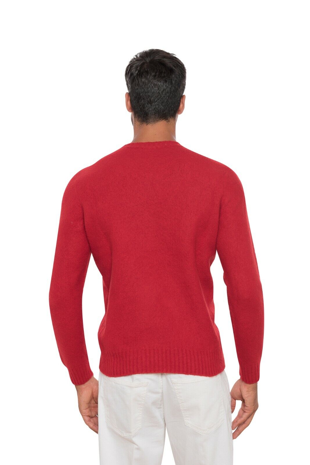 Italian Luxury Knitwear DRUMOHR Sweater Soft Lambswool Red 38 US / 48 EU