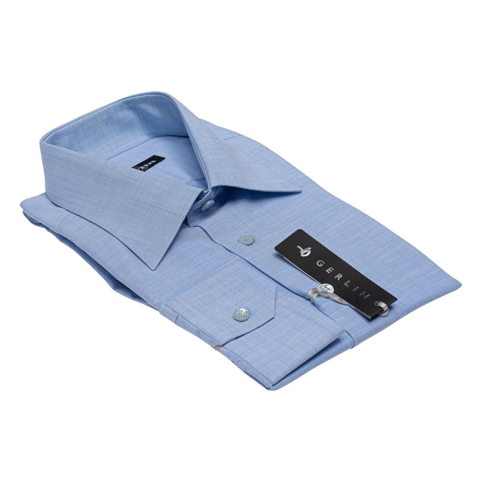 690$ LUXURY GERLIN Shirt Blue T.Mason Fine Cotton 16 - 41 2F BIJAN