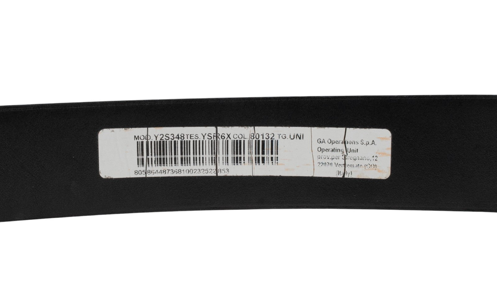 $520 GIORGIO ARMANI Belt Blue Reversible GA Monogram Logo Buckle Suede Size 110