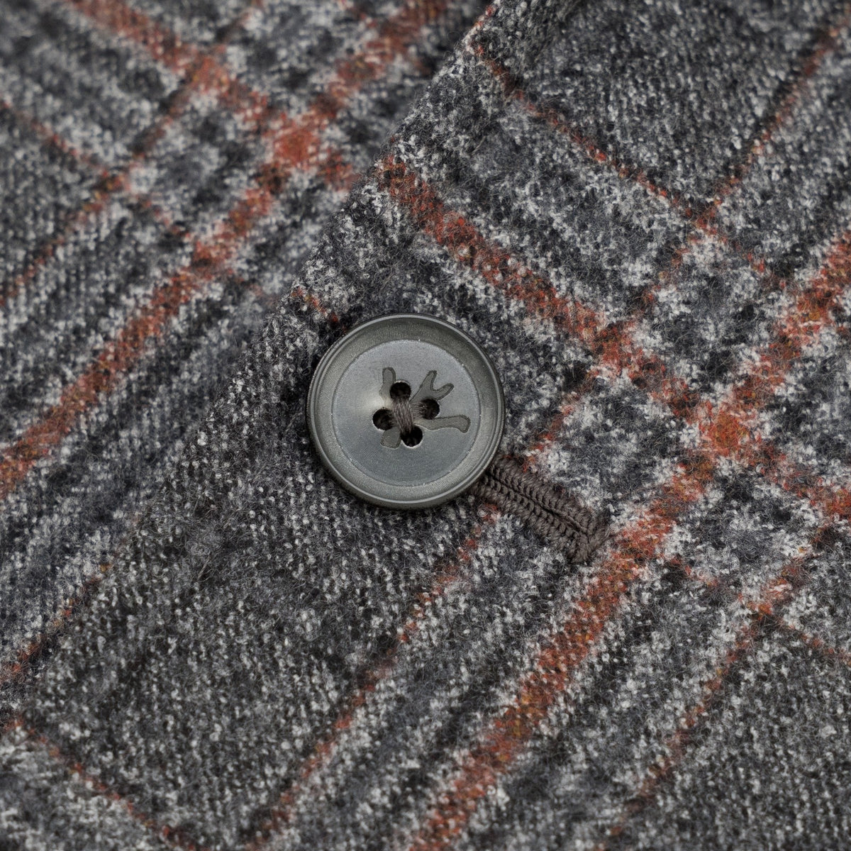 $6750 ISAIA "Domenico" Gray Hand-Sewn Suit Flannel Wool 38 US / 48 EU 8R