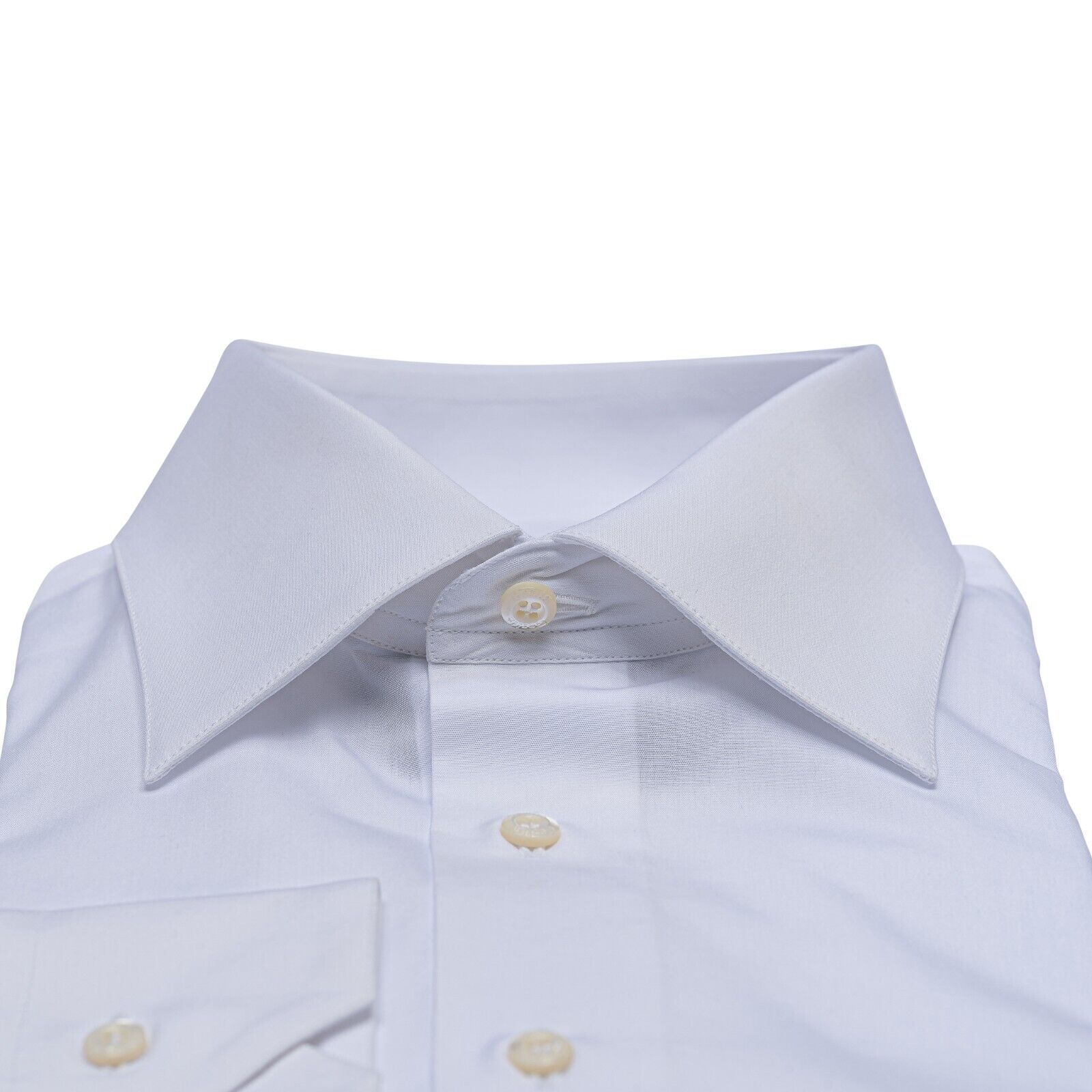 690$ LUXURY GERLIN Shirt White ALUMO FINE Cotton 3A ZILLI