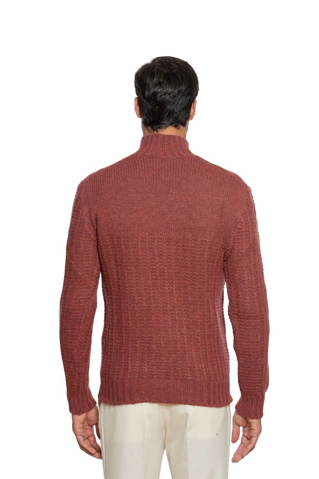 690$ DELLA CIANA CASHMERE Sweater Turtleneck Merinos Wool / Cashmere 40 US 50 EU