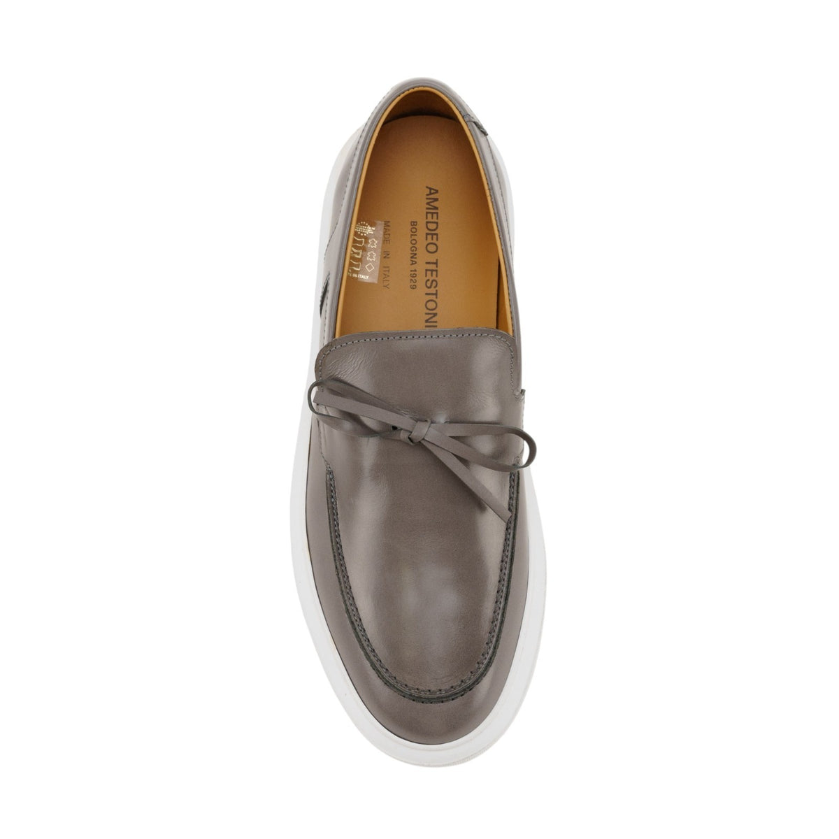 700$ TESTONI "Paestum" Sneaker Shoes Burnished Calf Taupe 5 UK / 6 US / 39 IT