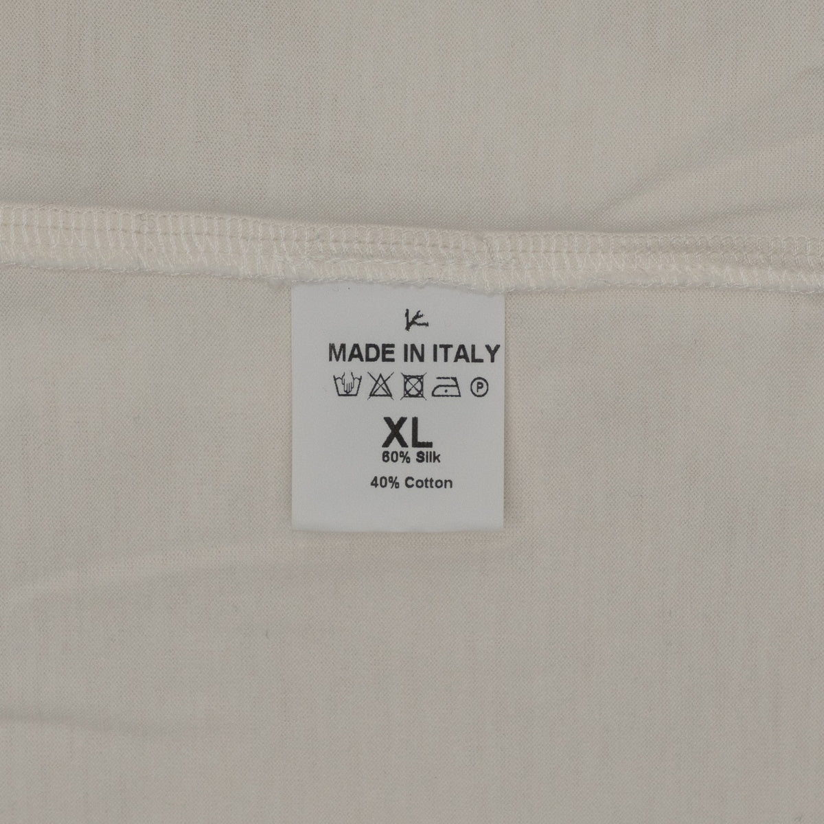 950$ ISAIA NAPOLI White Camp Collar Polo Short Sleeve Silk - Cotton Size XL