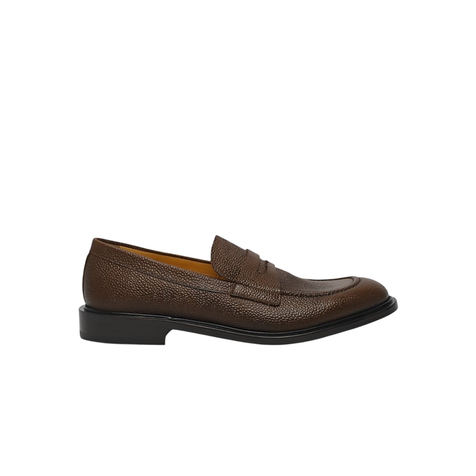 1200$ TESTONI "Lucca"Loafer Brushed Caviar Calf Chestnut 8 UK / 9 US / 42 IT
