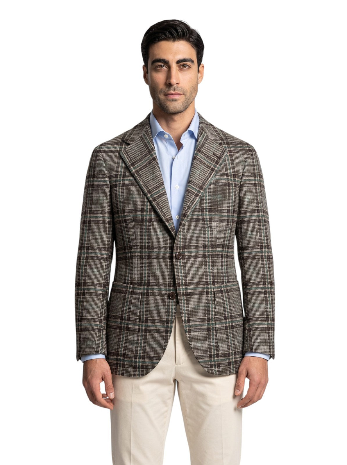 Sartoria DALCUORE NAPOLI Hand-Sewn Jacket Sport Coat Flannel Wool 38 US / 48 EU