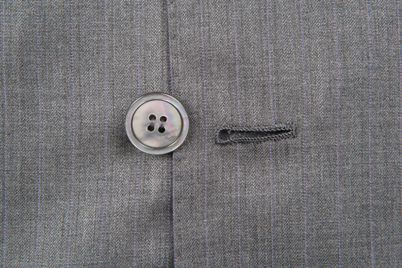 $7900 BIJAN Luxury Gray Wool Silk Nehru Jacket Hand-Sewn in Italy 38 US / 48 EU