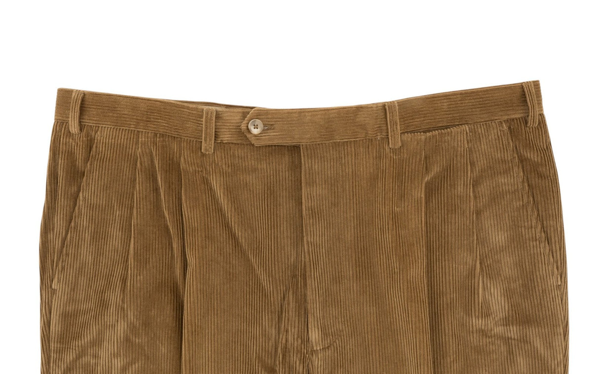 700$ BURBERRY Brown Corduroy Trousers Pant Cotton Relaxed Fit 42 US / 58 EU