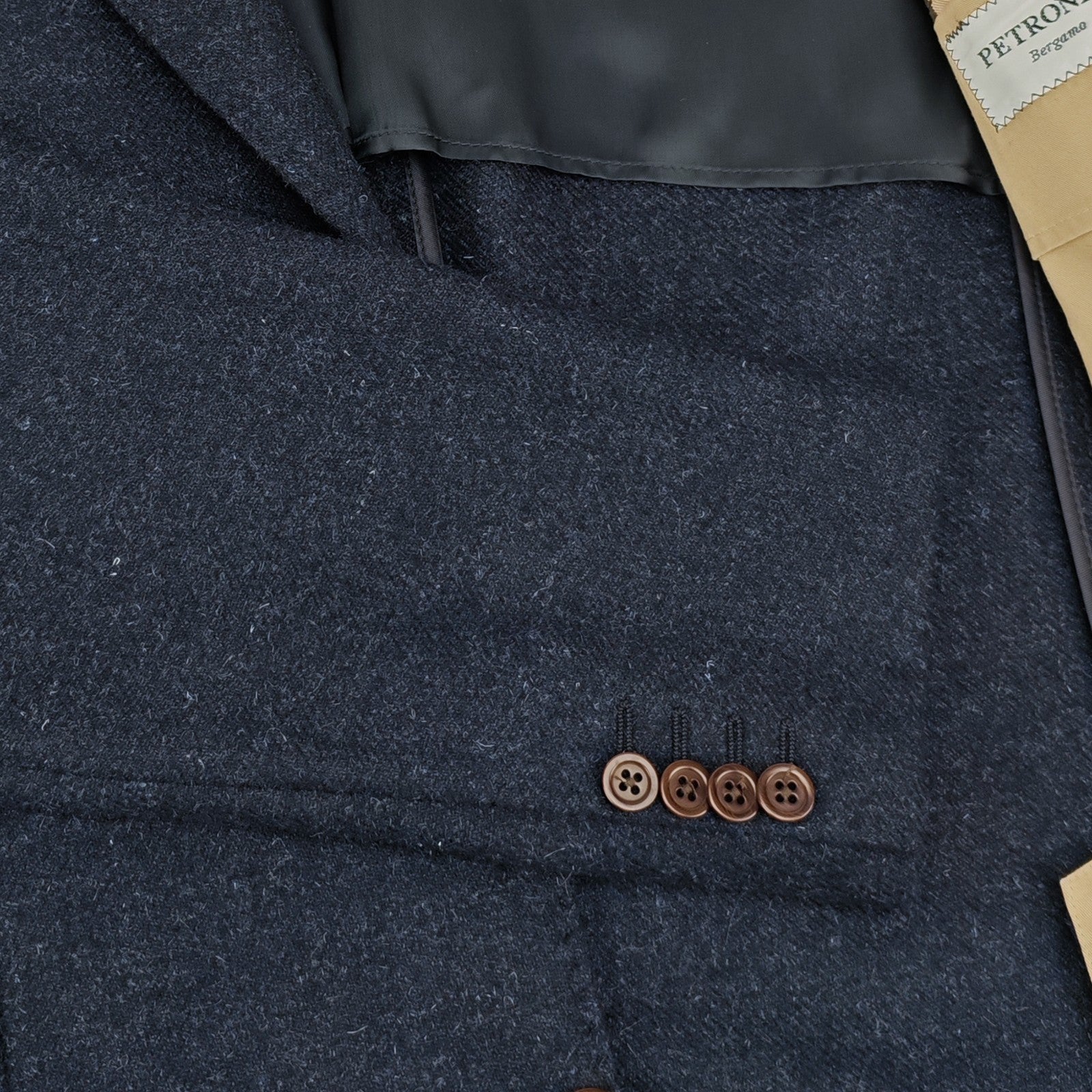 1450$ BURBERRY Blue Navy 3/2 Roll Jacket Sport Coat Flannel Wool 40 US / 50 IT