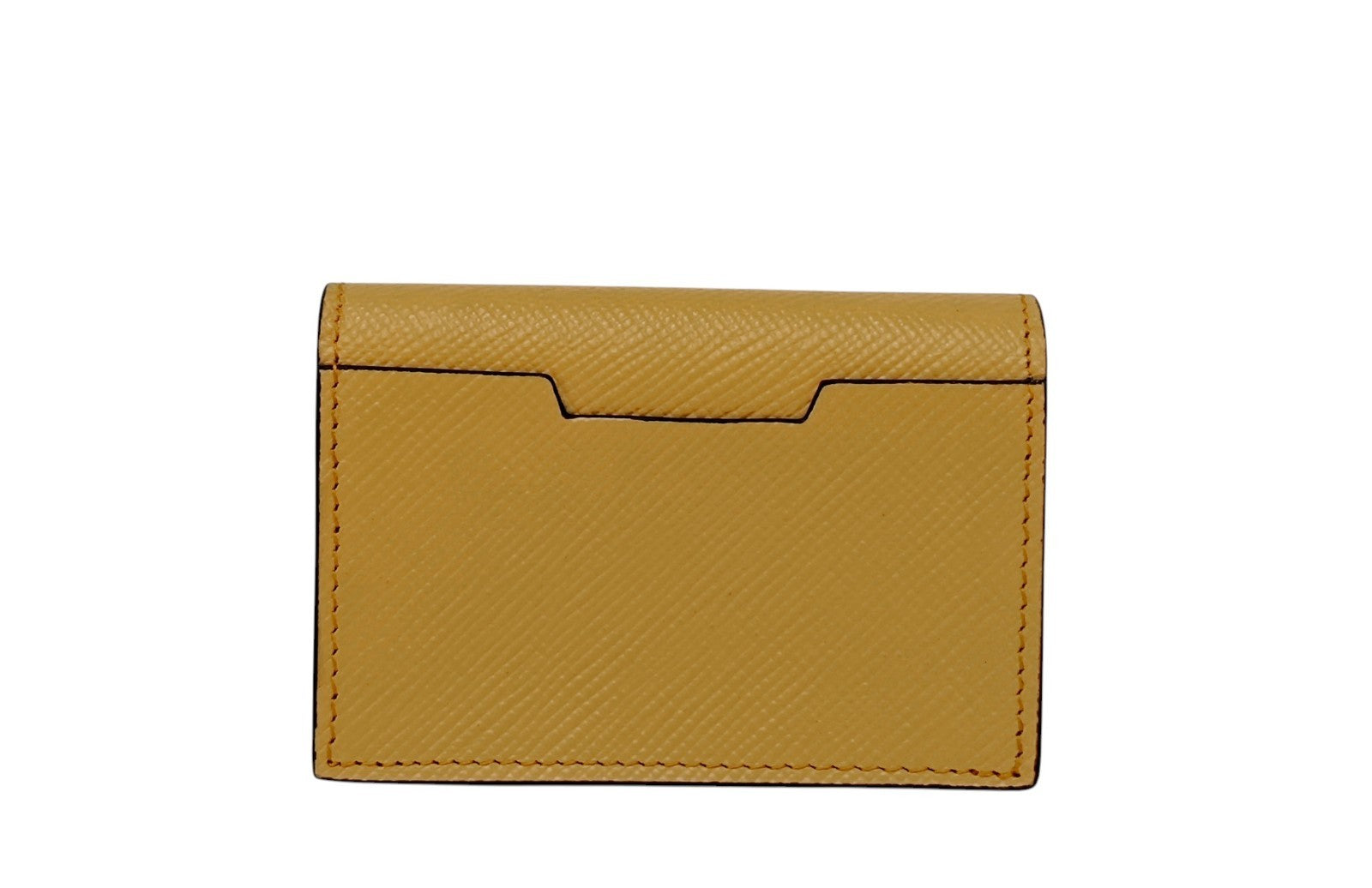 260$ PINEIDER FIRENZE 1774 Compact Folded Card Holder Saffiano Calf Egg