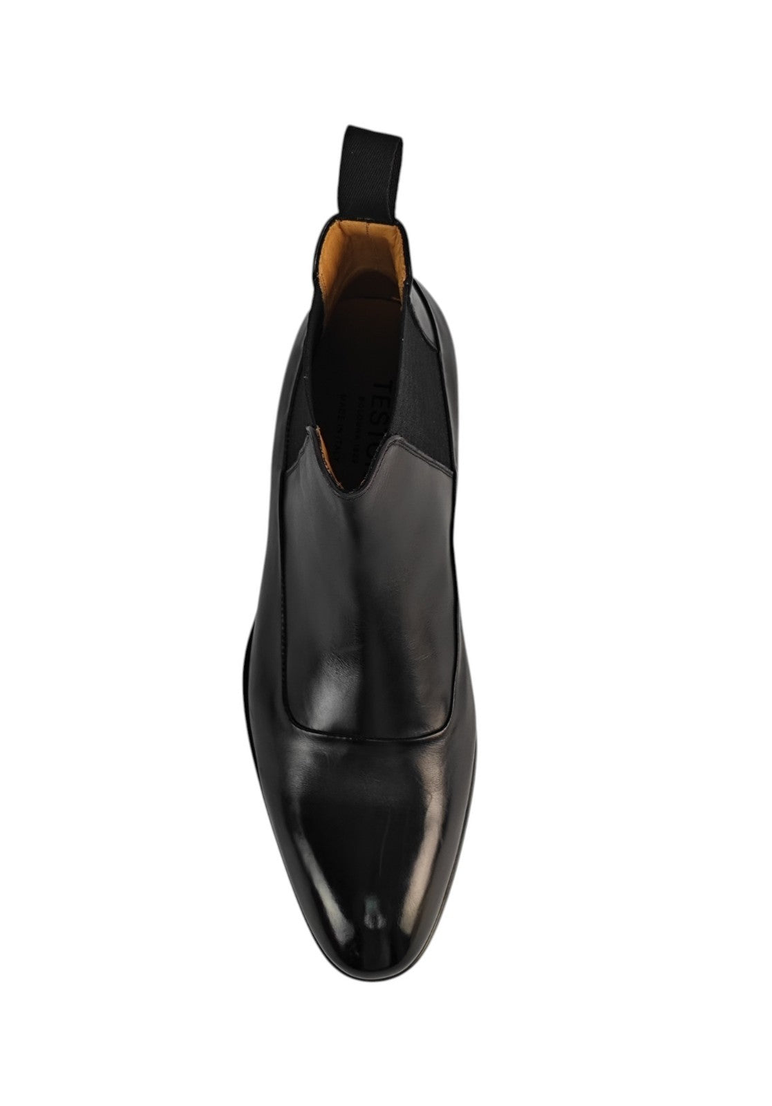 1450$ TESTONI "Sant'eulalia" Black Chelsea Boot Shoes Top Calf 8 UK 9 US 42 IT
