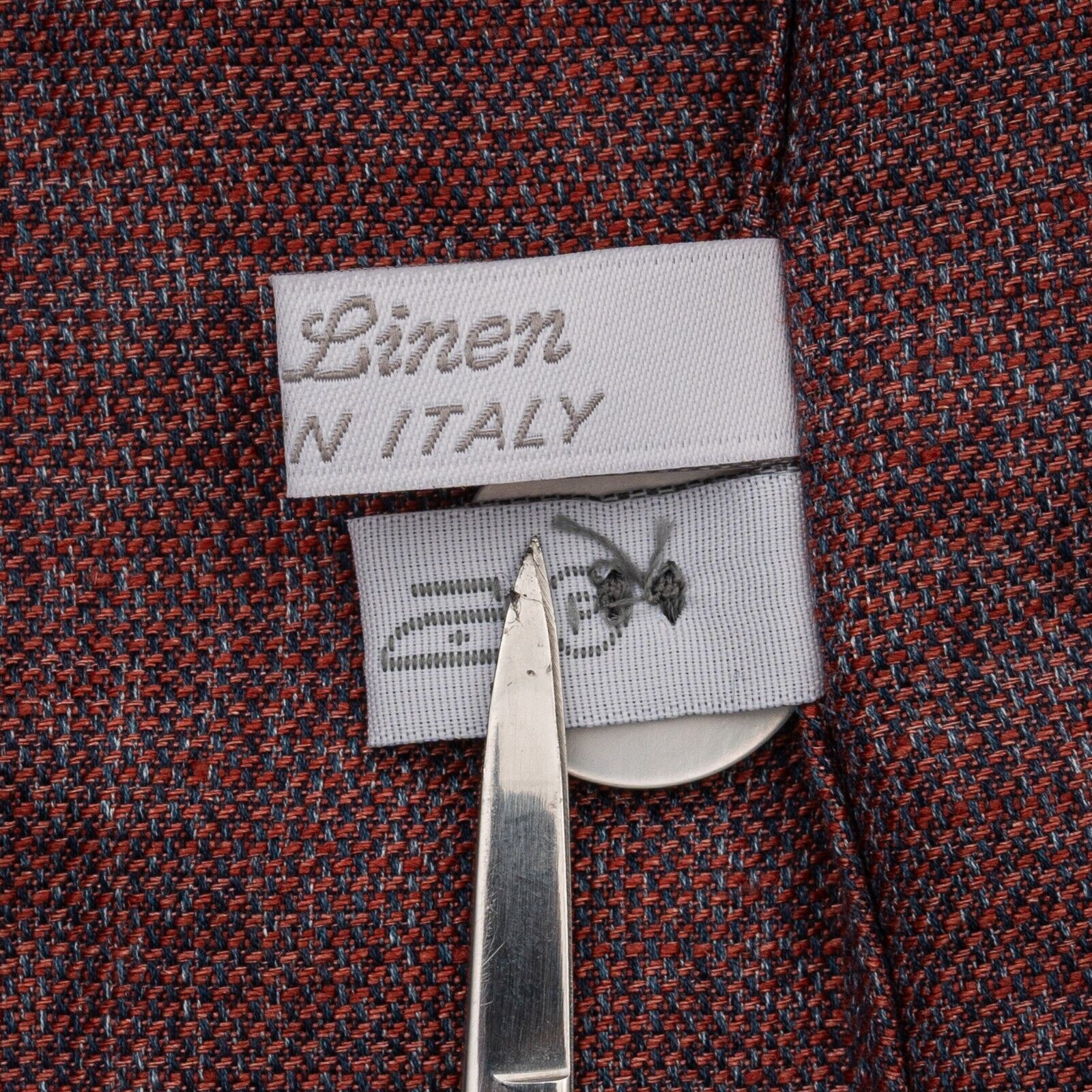 1400$ MAROL BOLOGNA Burgundy Sahariana Jacket Shirt 100% Irish Linen 15.75 - 40